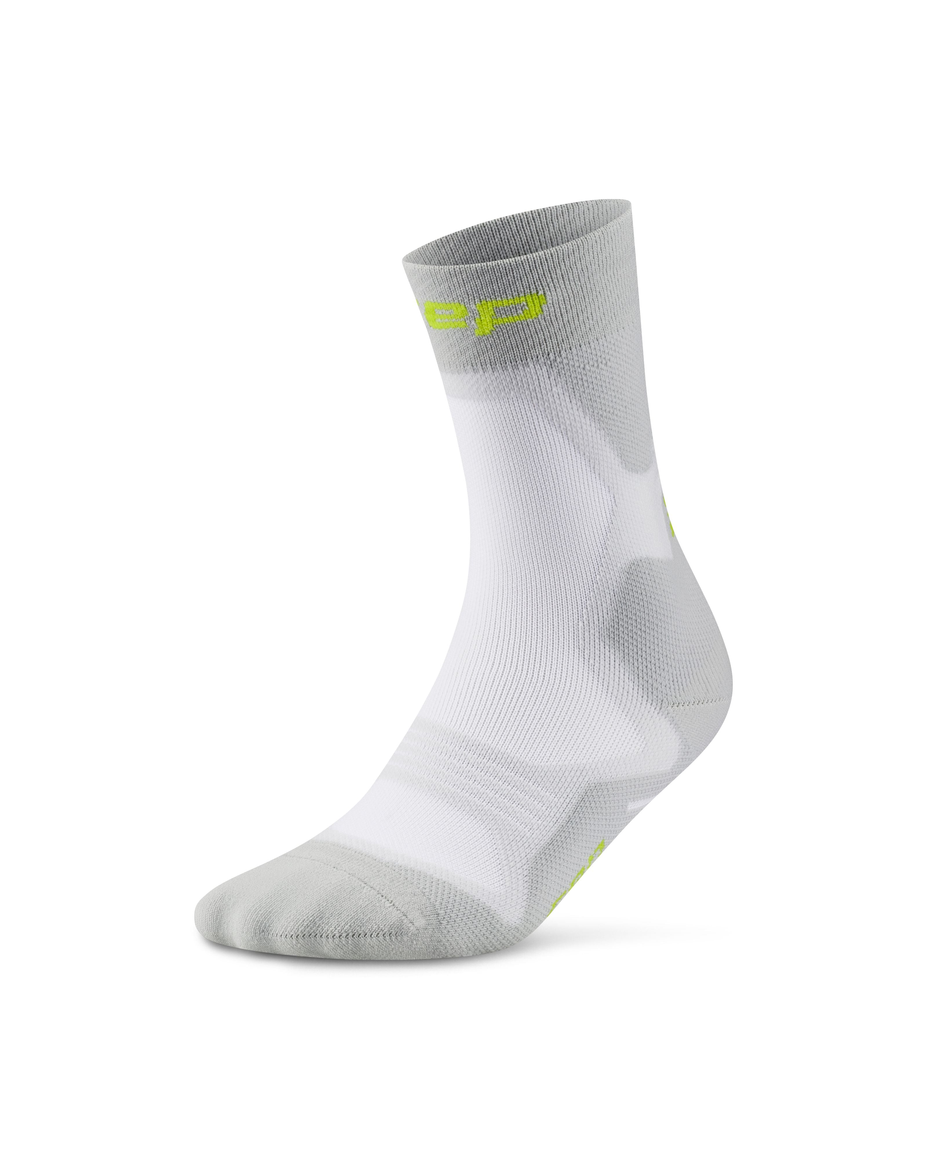 CEP Core Run Cushion Mid Cut Compression Socks Grey XS 