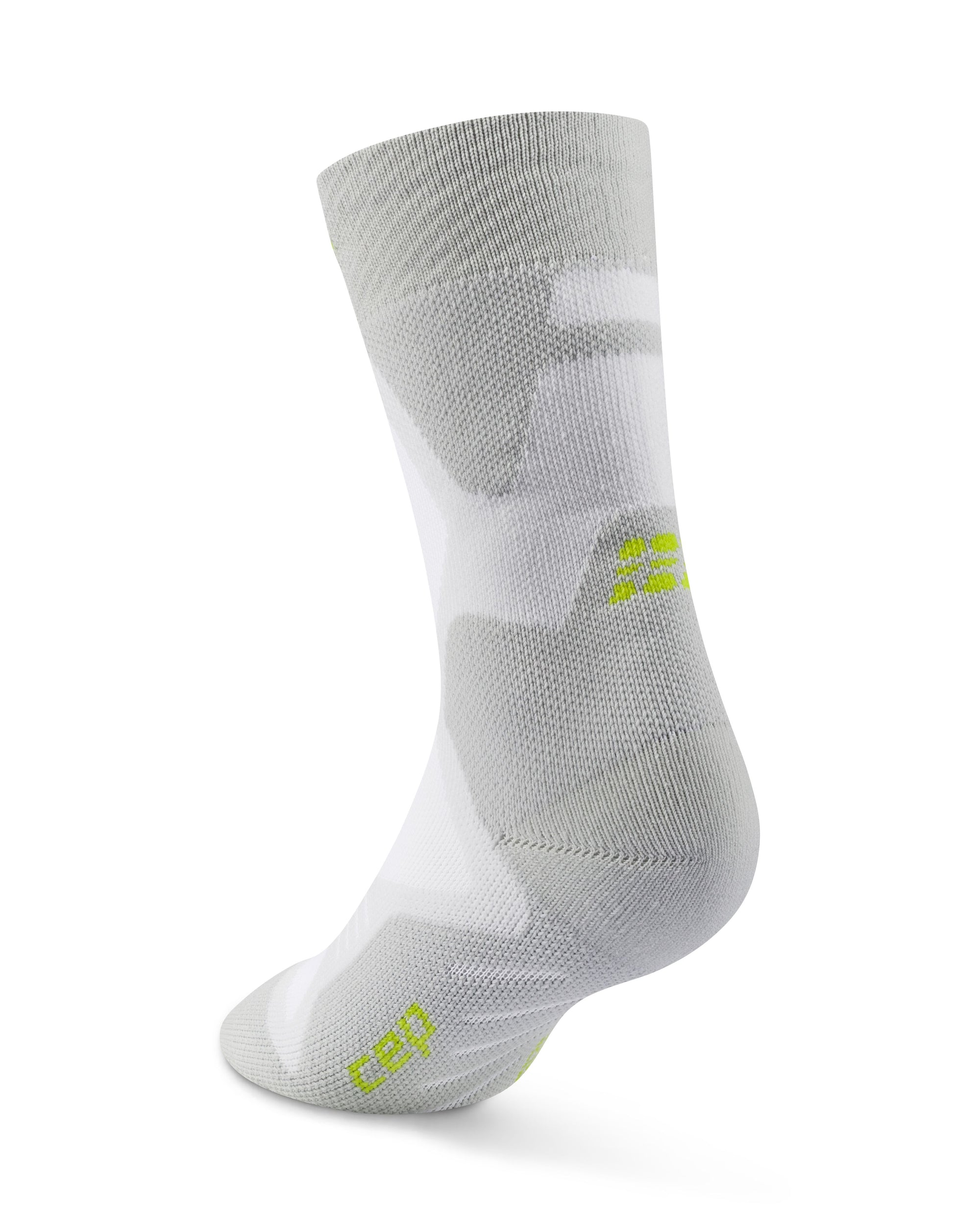 CEP Core Run Cushion Mid Cut Compression Socks Grey XS 