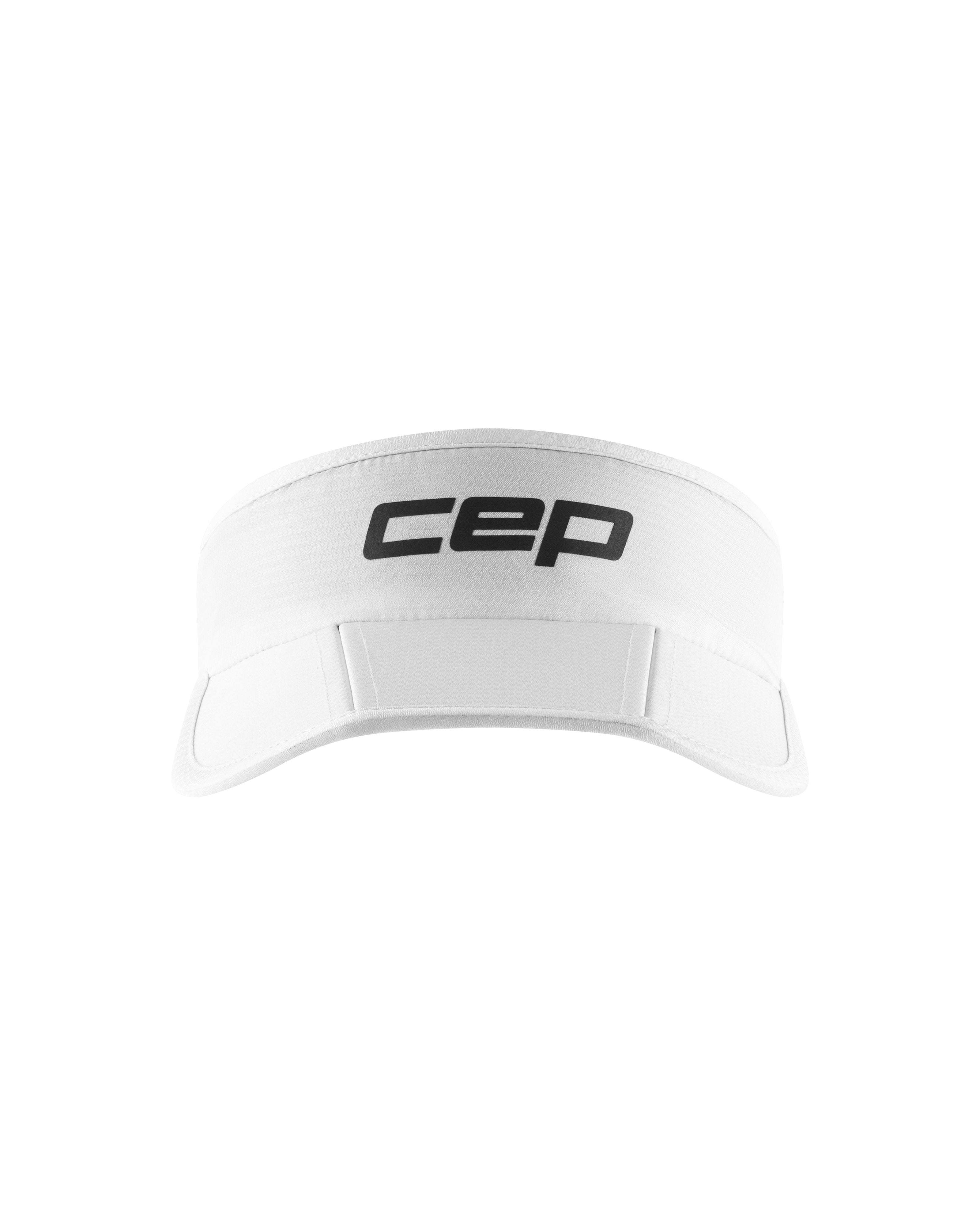 CEP Core Run Foldable Visor, Unisex – White
