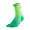 CEP Core Run Gradient Mid Cut Compression Socks 5.0, Women's Green/Lime II 