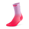 CEP Core Run Gradient Mid Cut Compression Socks 5.0, Women's Pink/Lilac II 