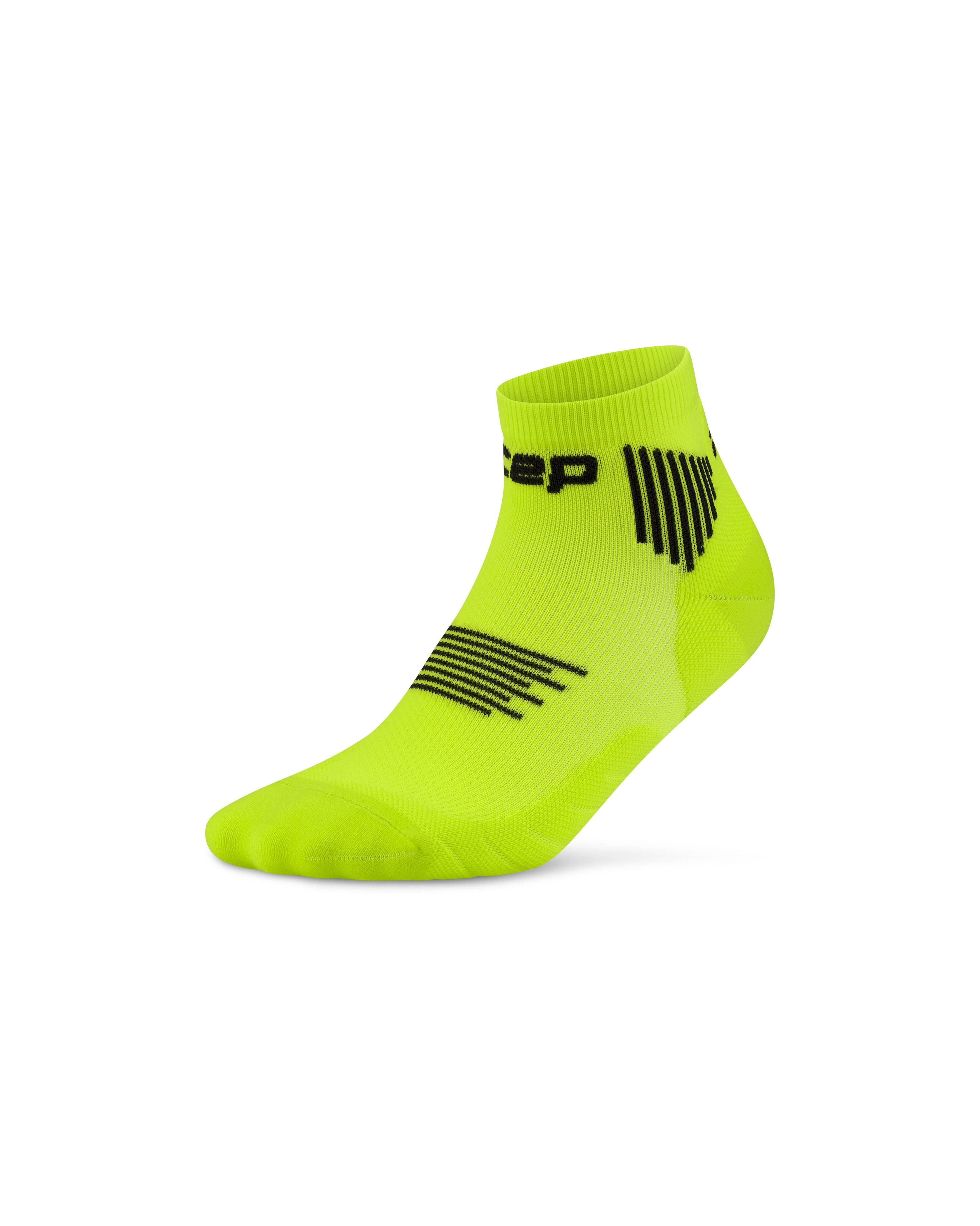 CEP Core Run Low Cut Compression Socks 5.0, Men – Lime/Black