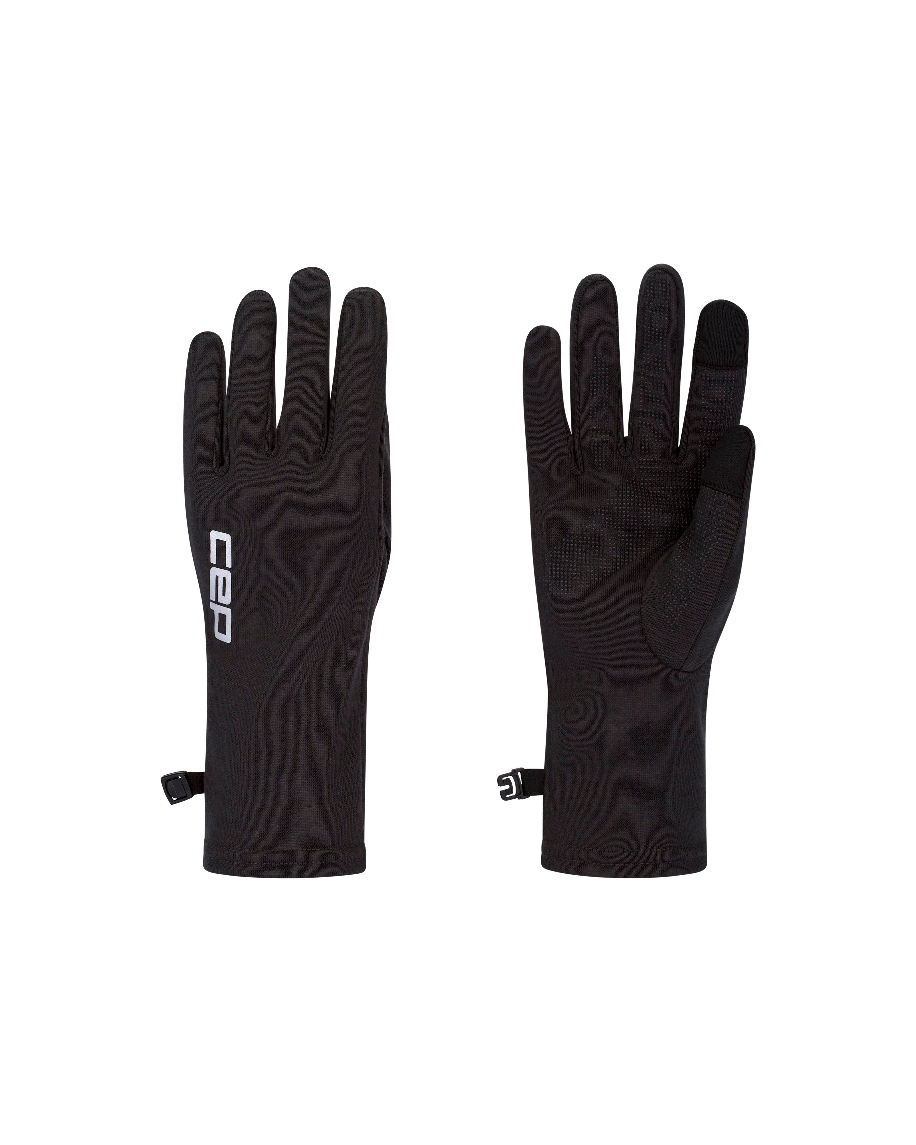 CEP Core Run Merino Gloves, Unisex – Black