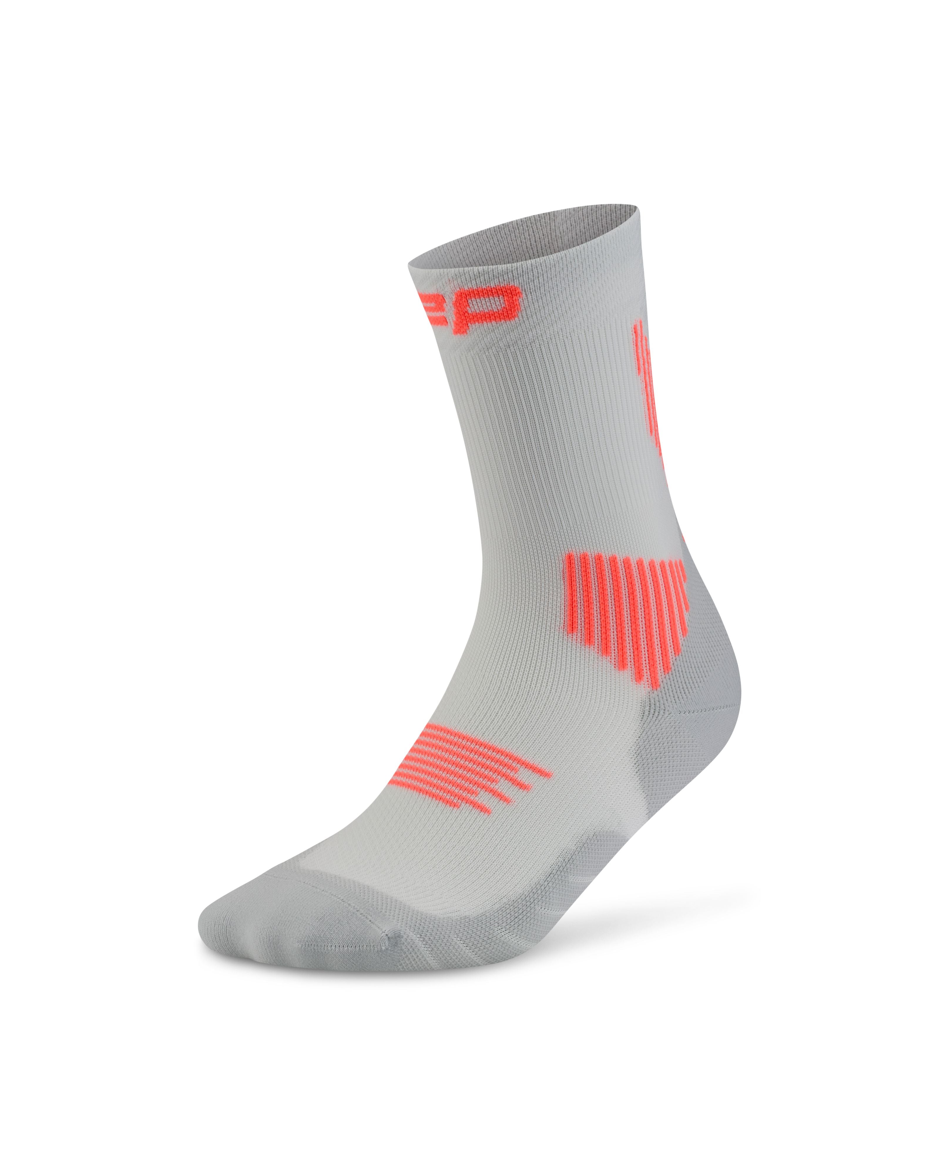 CEP Core Run Mid Cut Compression Socks 5.0, Women's Grey II 
