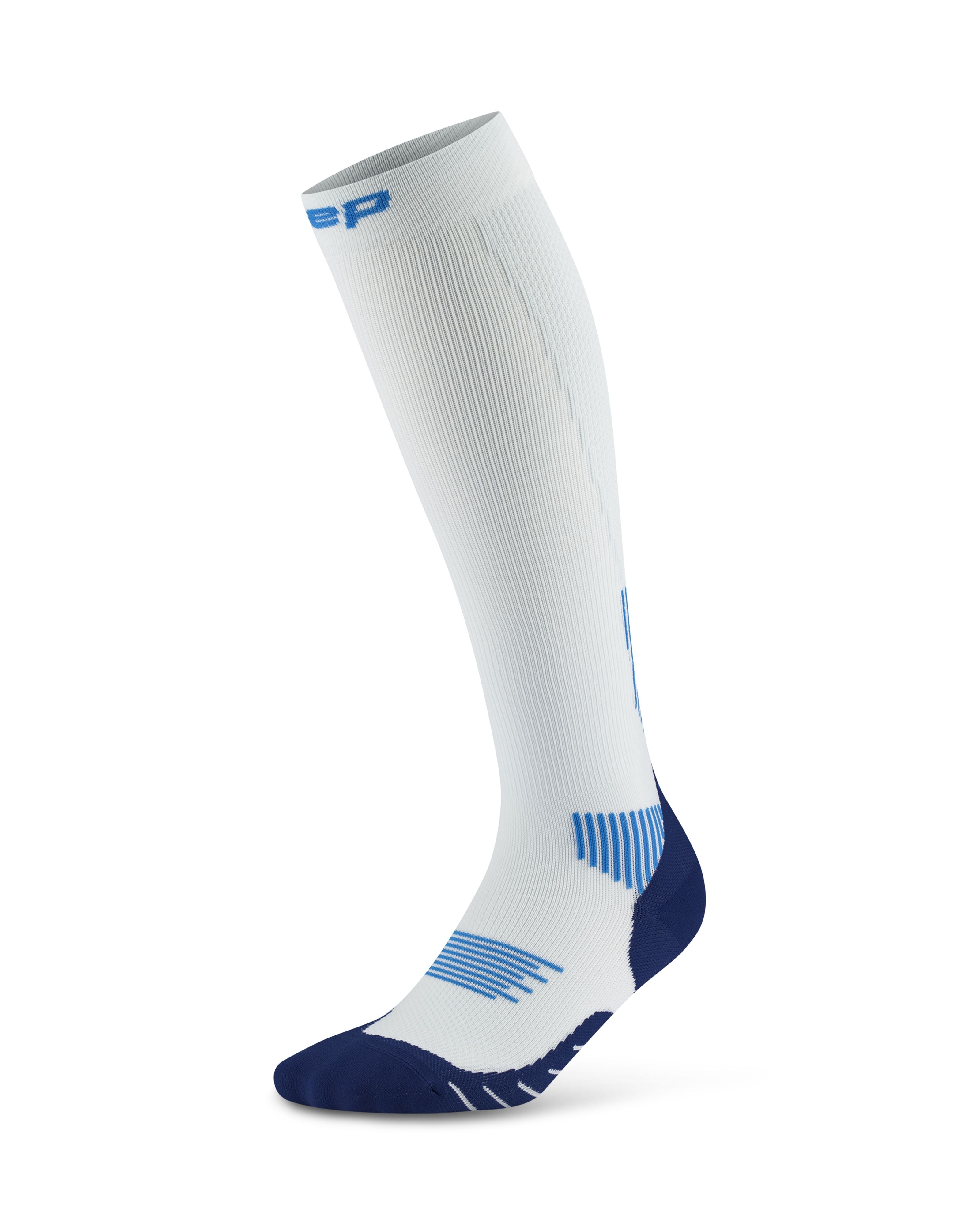 CEP Core Run Tall Compression Socks 5.0, Women Ice/Blue II 