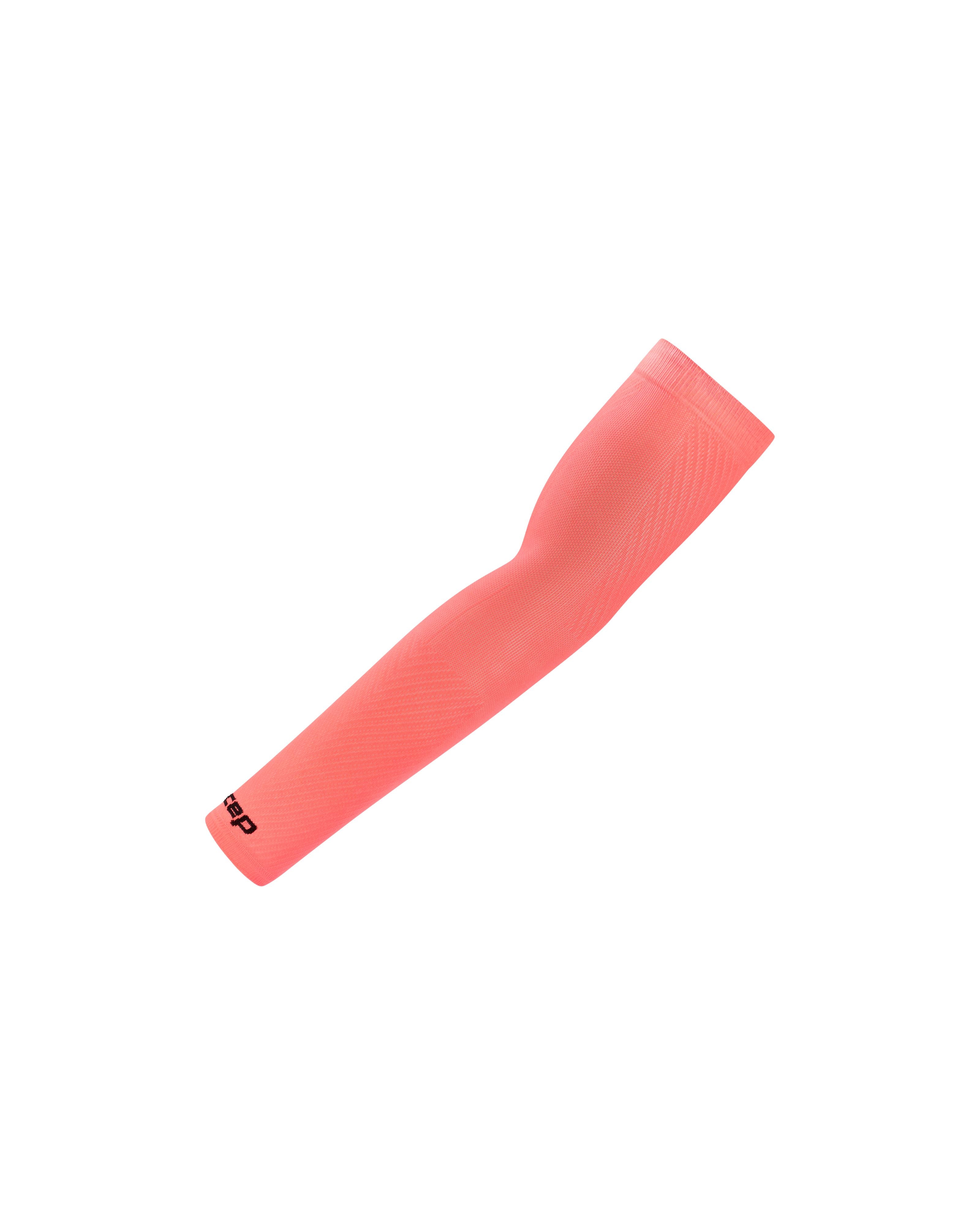 CEP Core Run Ultralight Arm Sleeves Long, Unisex – Neon Coral