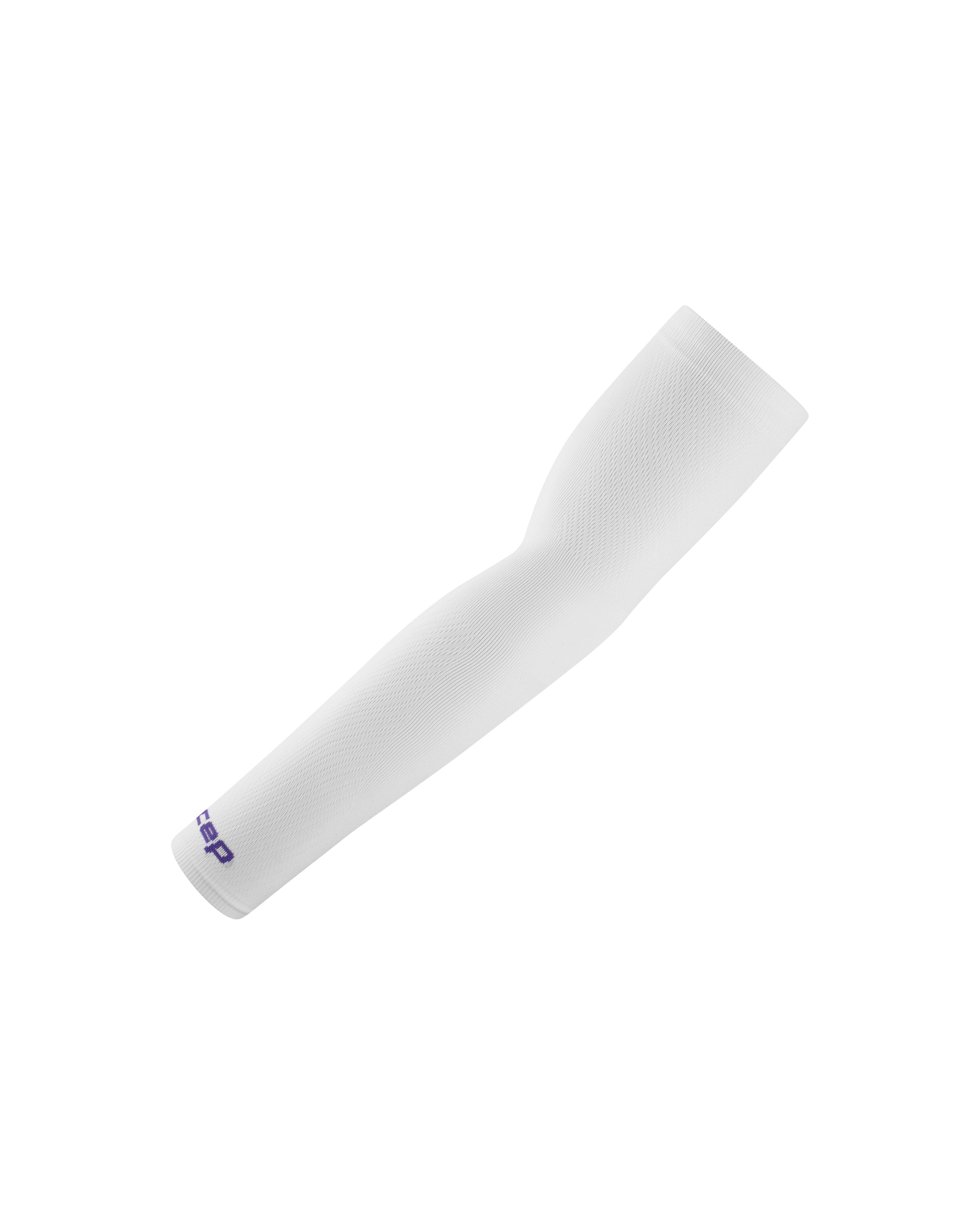 CEP Core Run Ultralight Arm Sleeves Short, Unisex – White