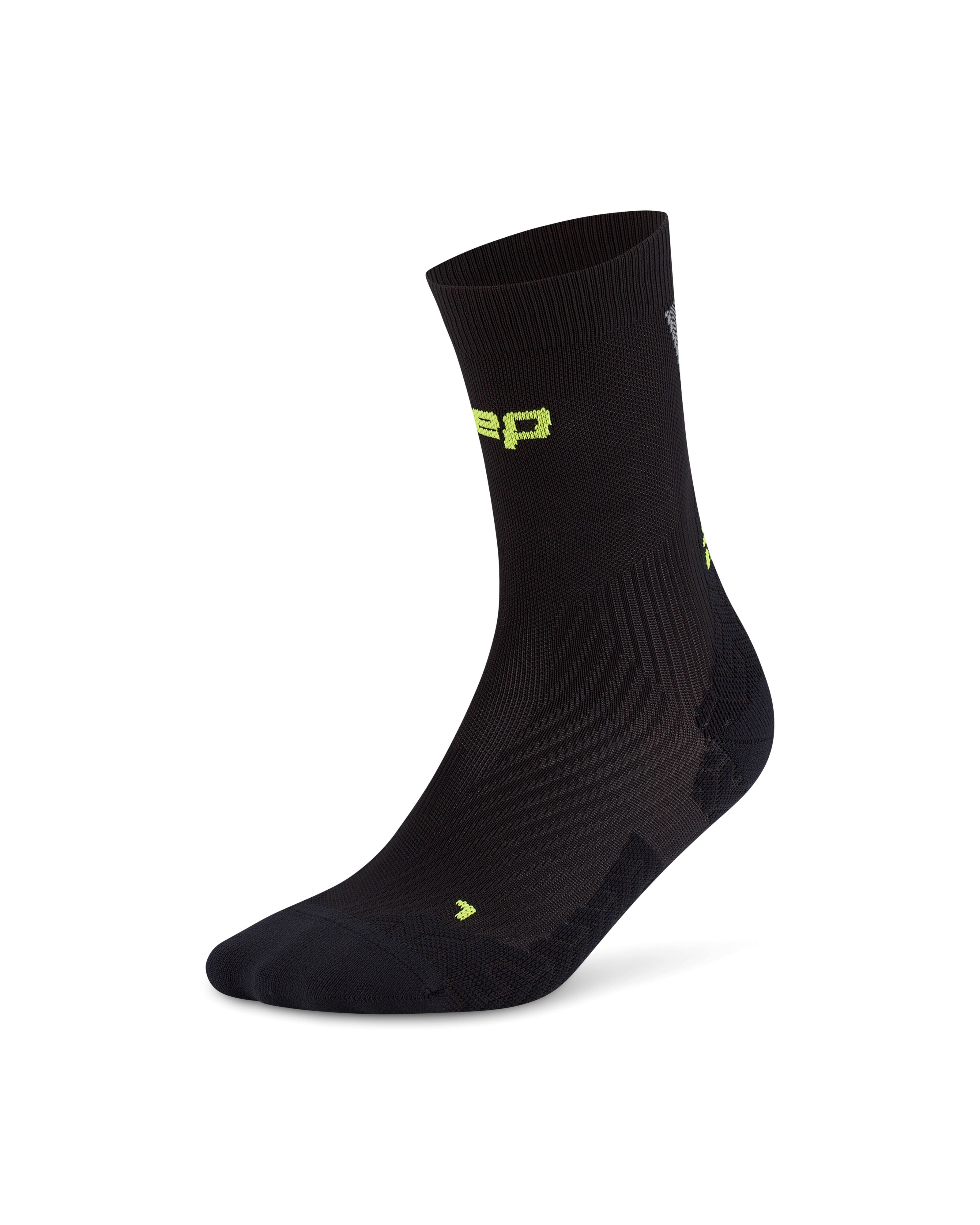 CEP Core Run Ultralight Mid Cut Compression Socks 4.0, Men – Black/Grey