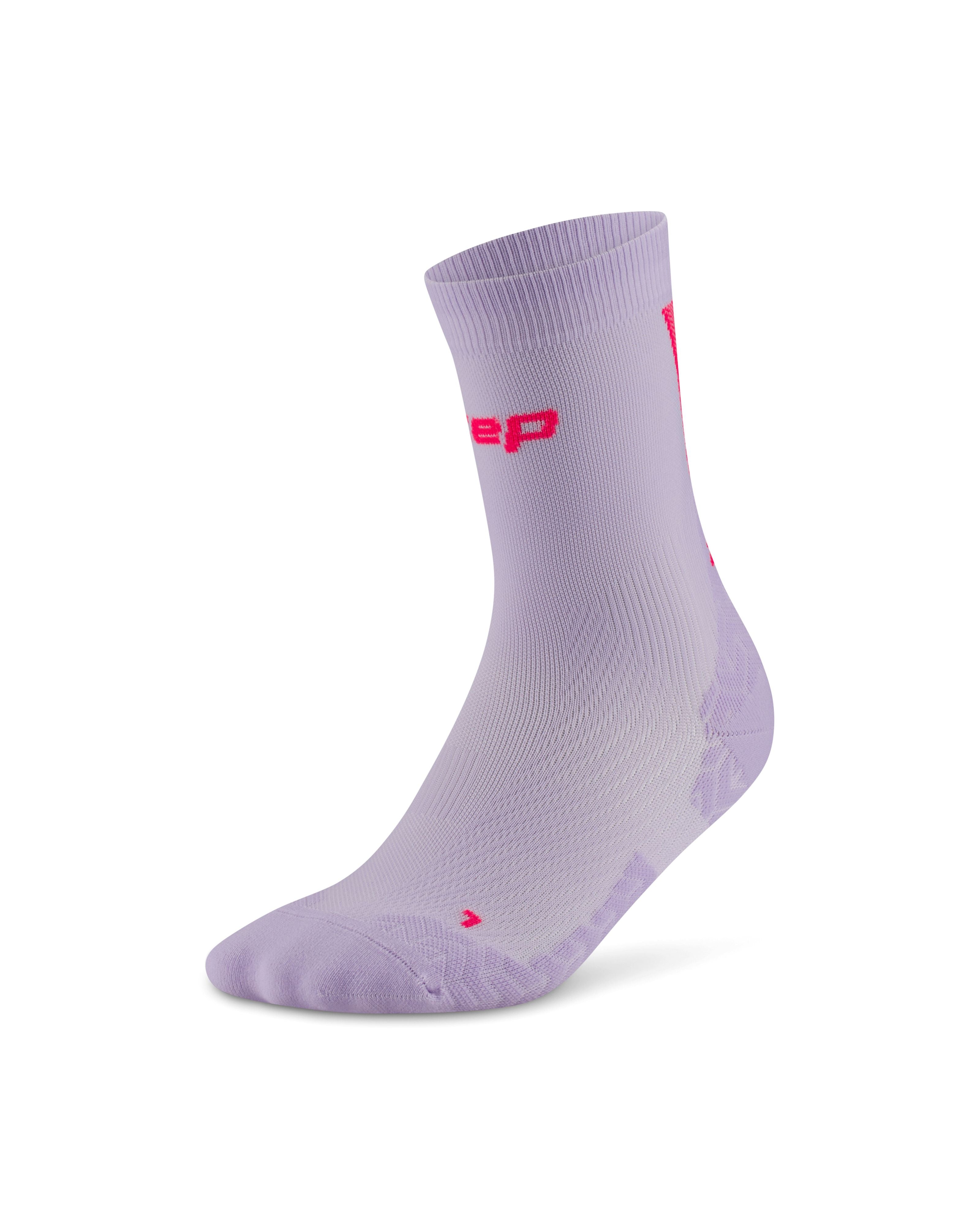 CEP Core Run Ultralight Mid Cut Compression Socks 4.0, Women – Lilac/Pink