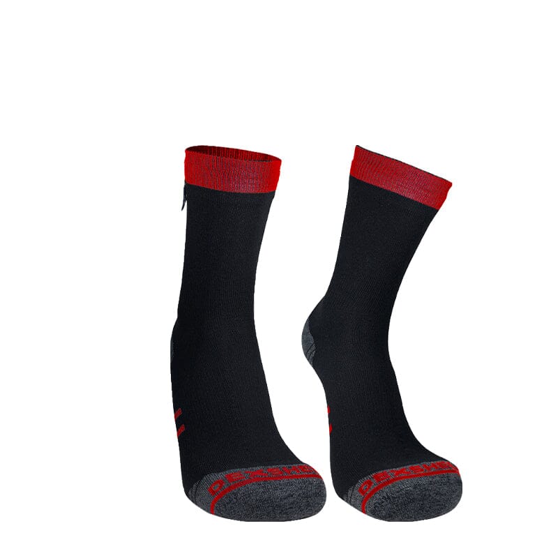 Dexshell Waterproof Running Lite Socks Drirelease® Drifil Black/Crimson Red S 