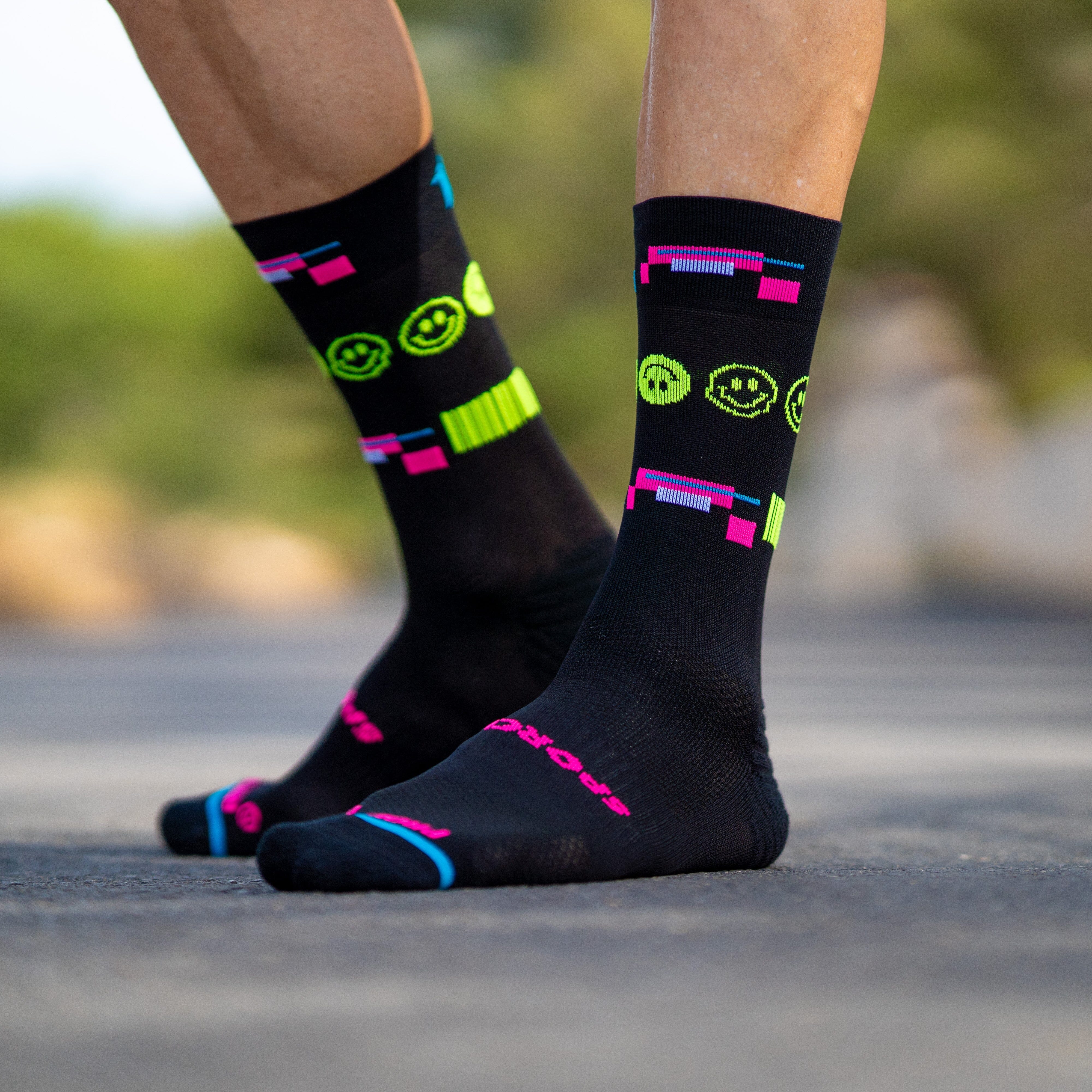 SPORCKS 80'S Night Black - Running Socks 