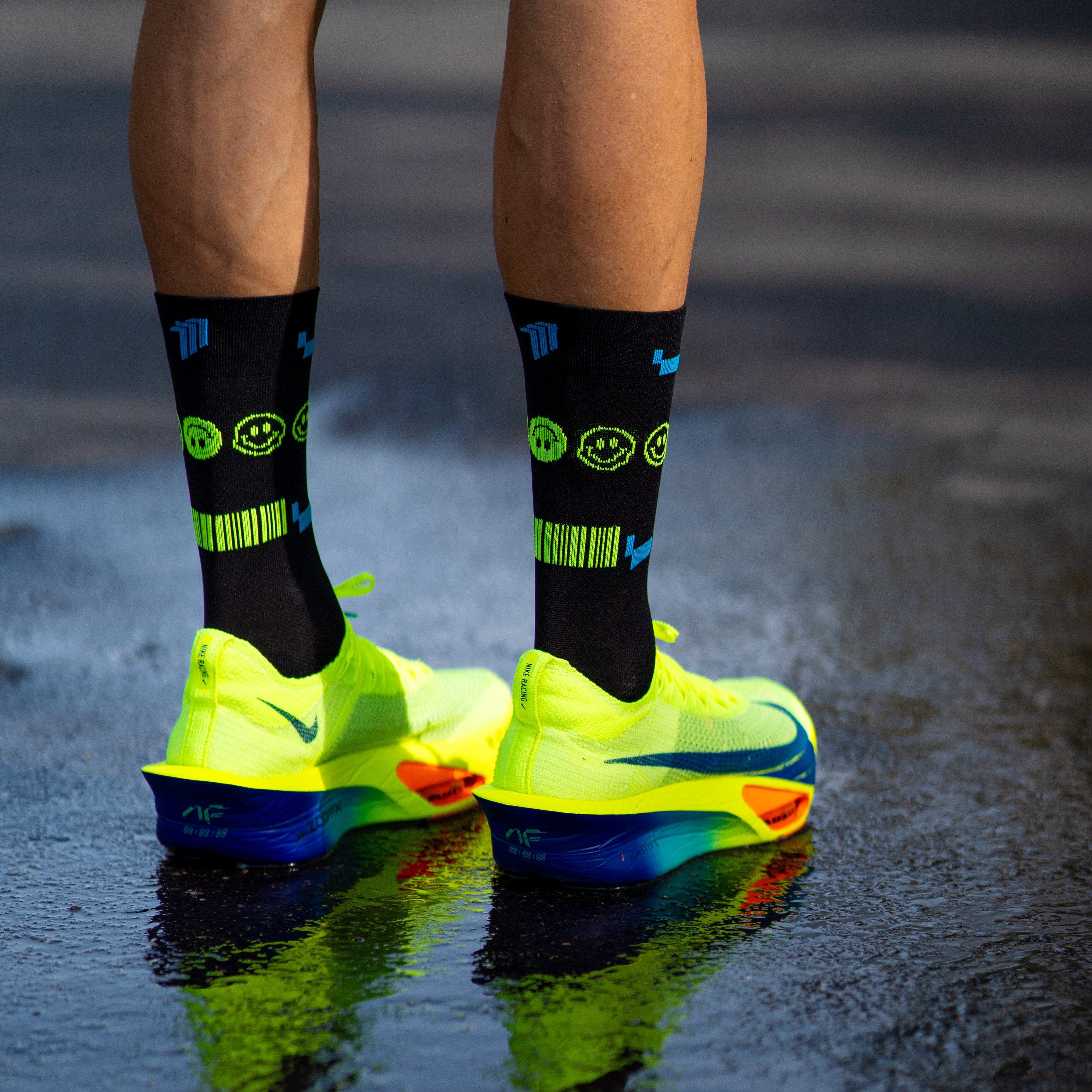 SPORCKS 80'S Night Black - Running Socks 