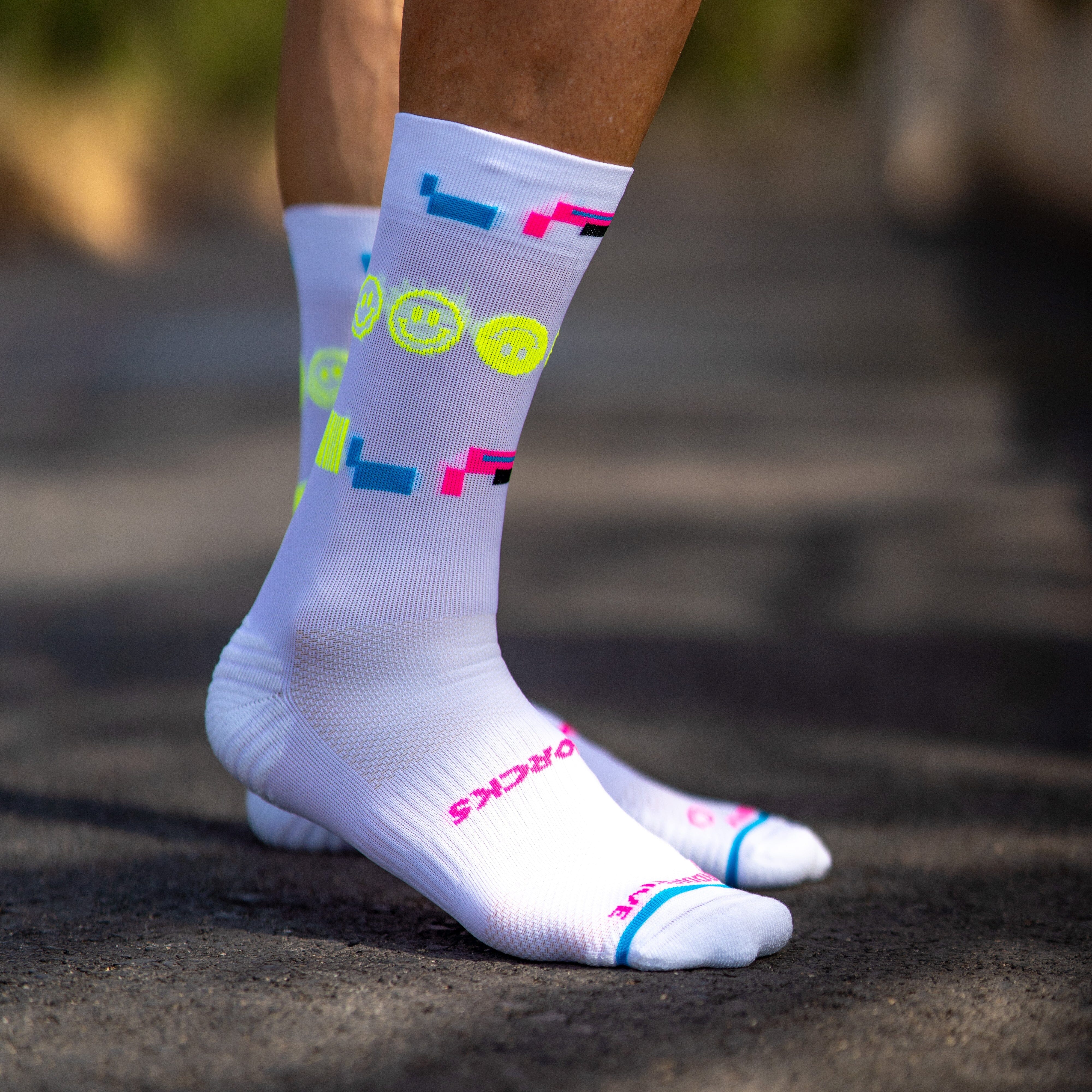SPORCKS 80'S Night White - Running Socks 