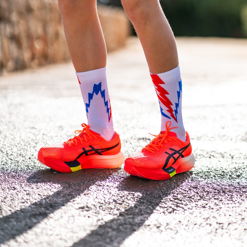 SPORCKS Thunder White - Running Socks 