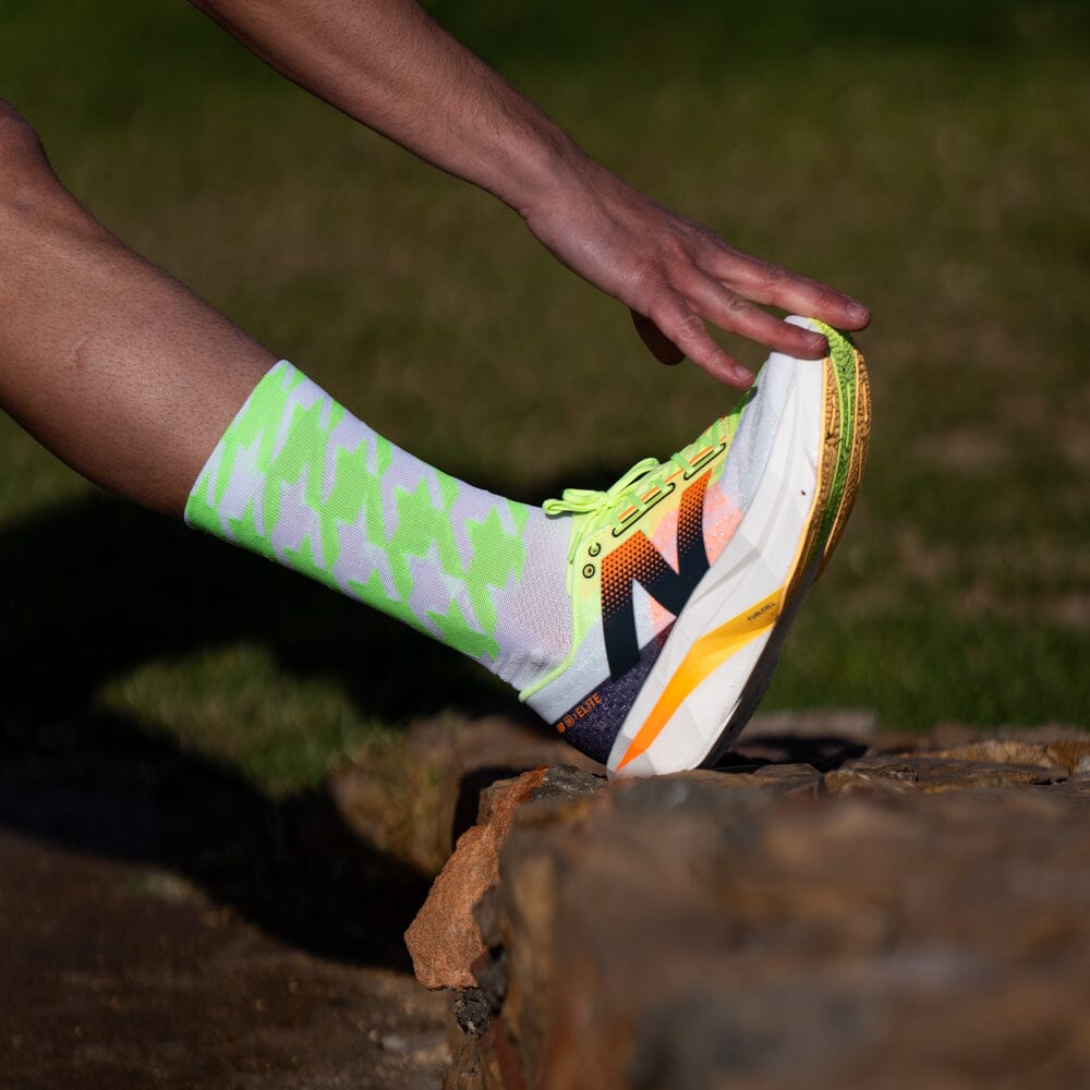 SPORCKS Flow Green - Running Socks Green XS 35-37 