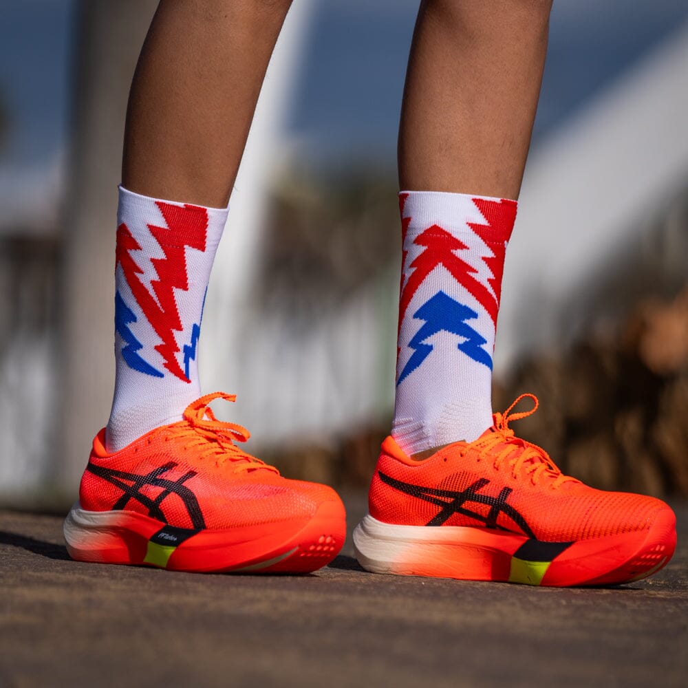 SPORCKS Thunder White - Running Socks 