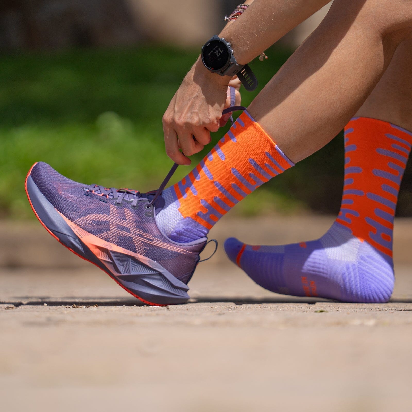 SPORCKS Rhythm Purple - Running Socks 