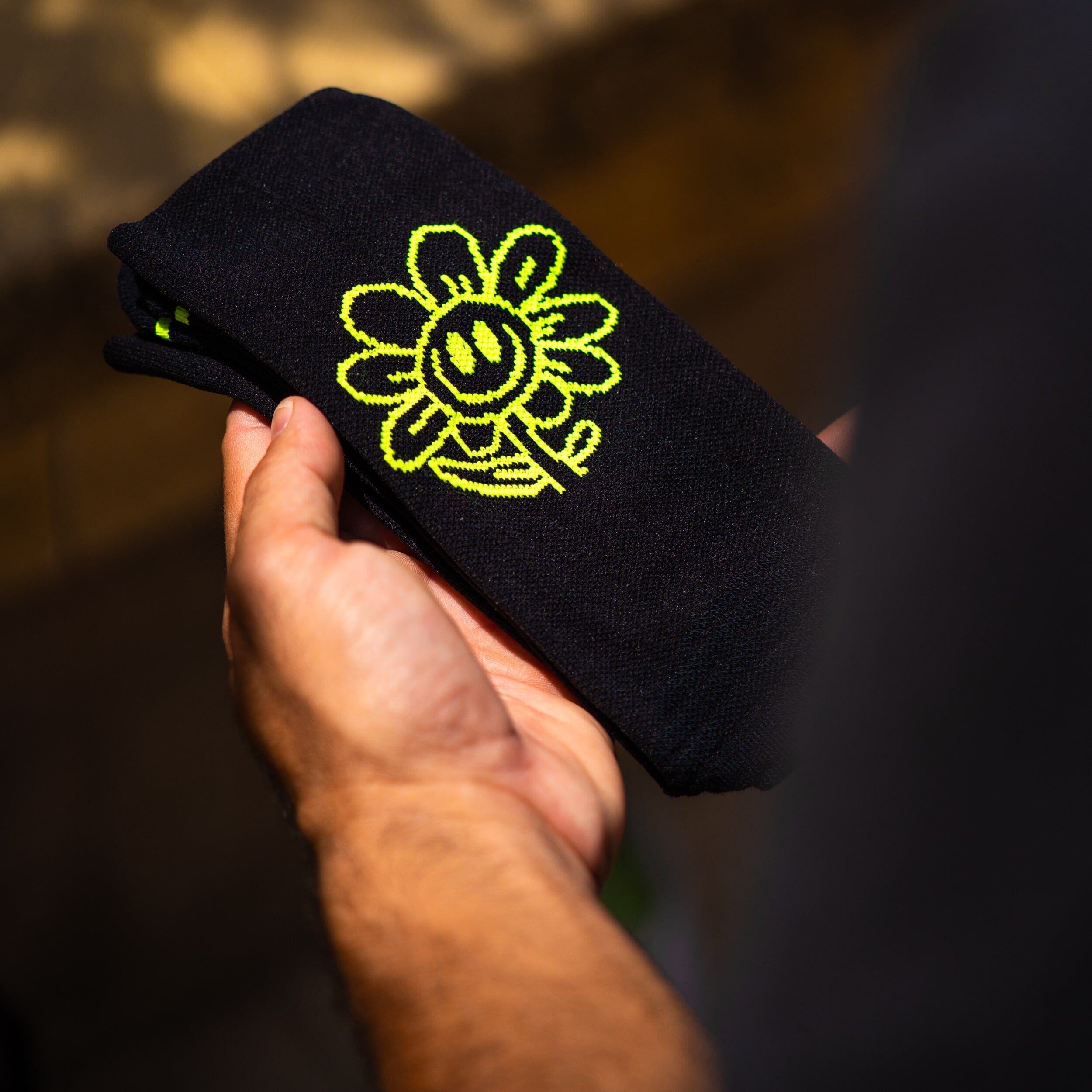 SPORCKS Happy Day Black - Running Socks 