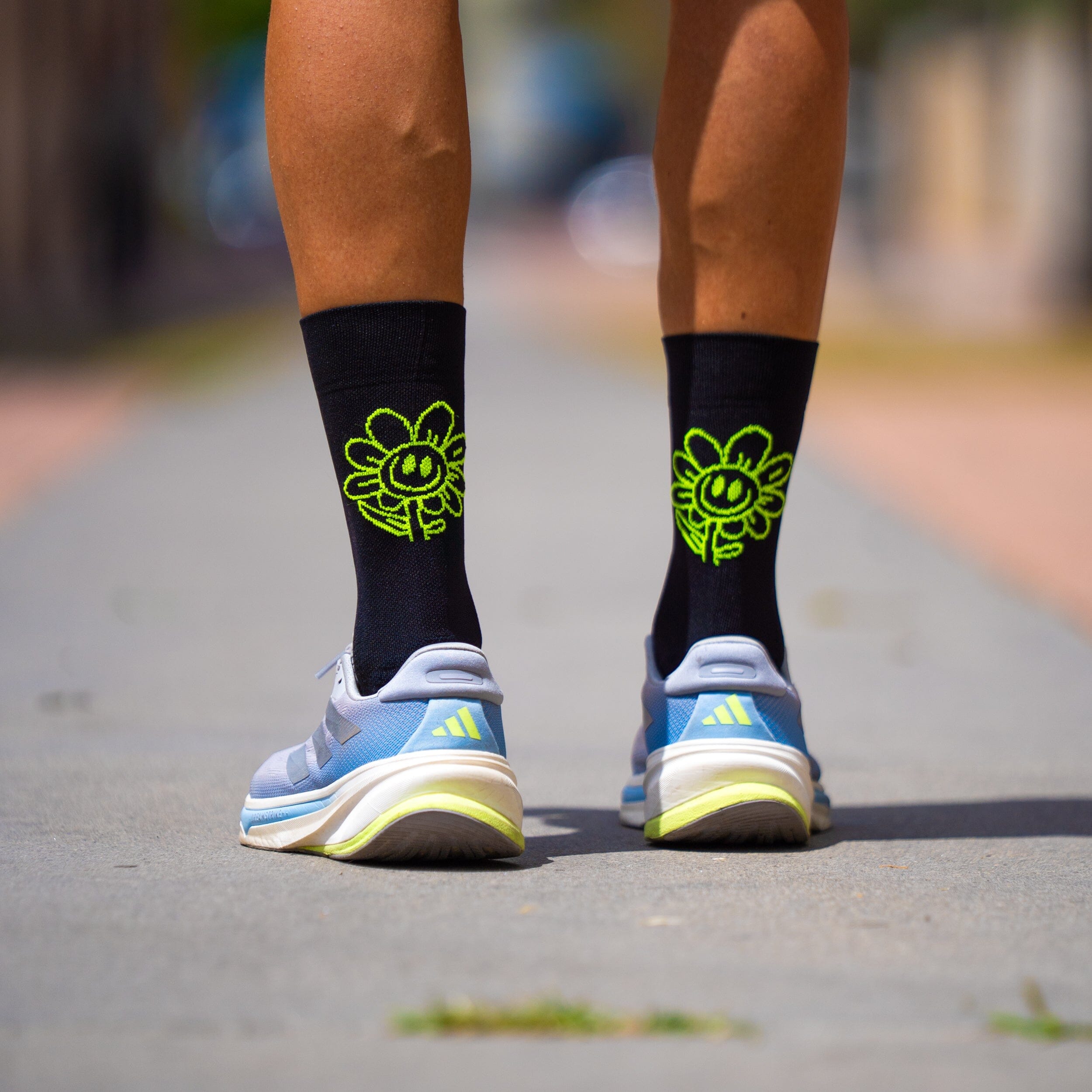 SPORCKS Happy Day Black - Running Socks 