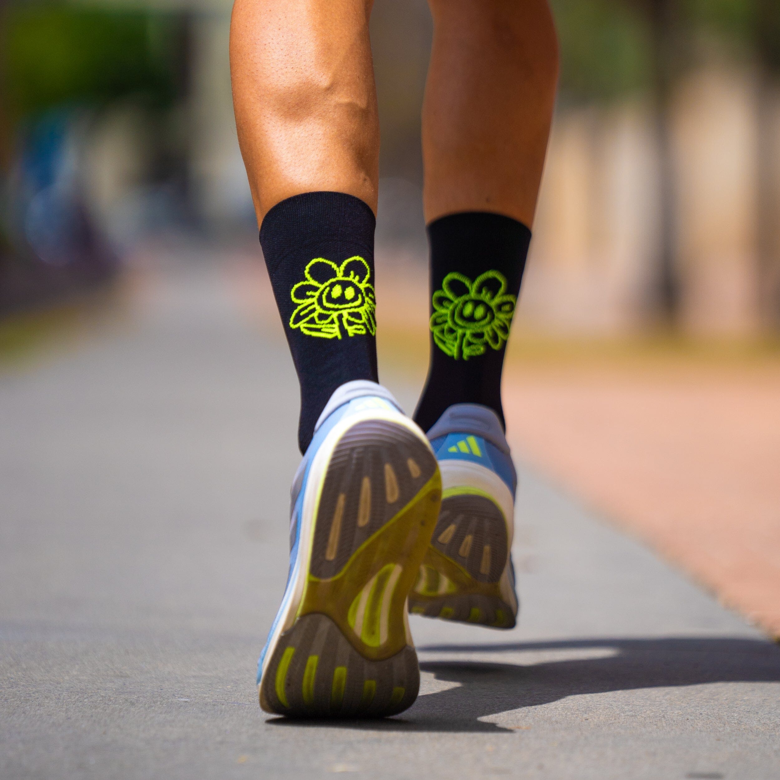 SPORCKS Happy Day Black - Running Socks 