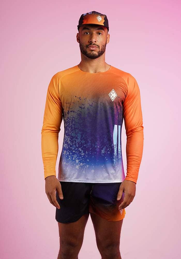 Uglow Men's UGS Long Sleeves Tee Yellow/Orange/Pink/Black S 