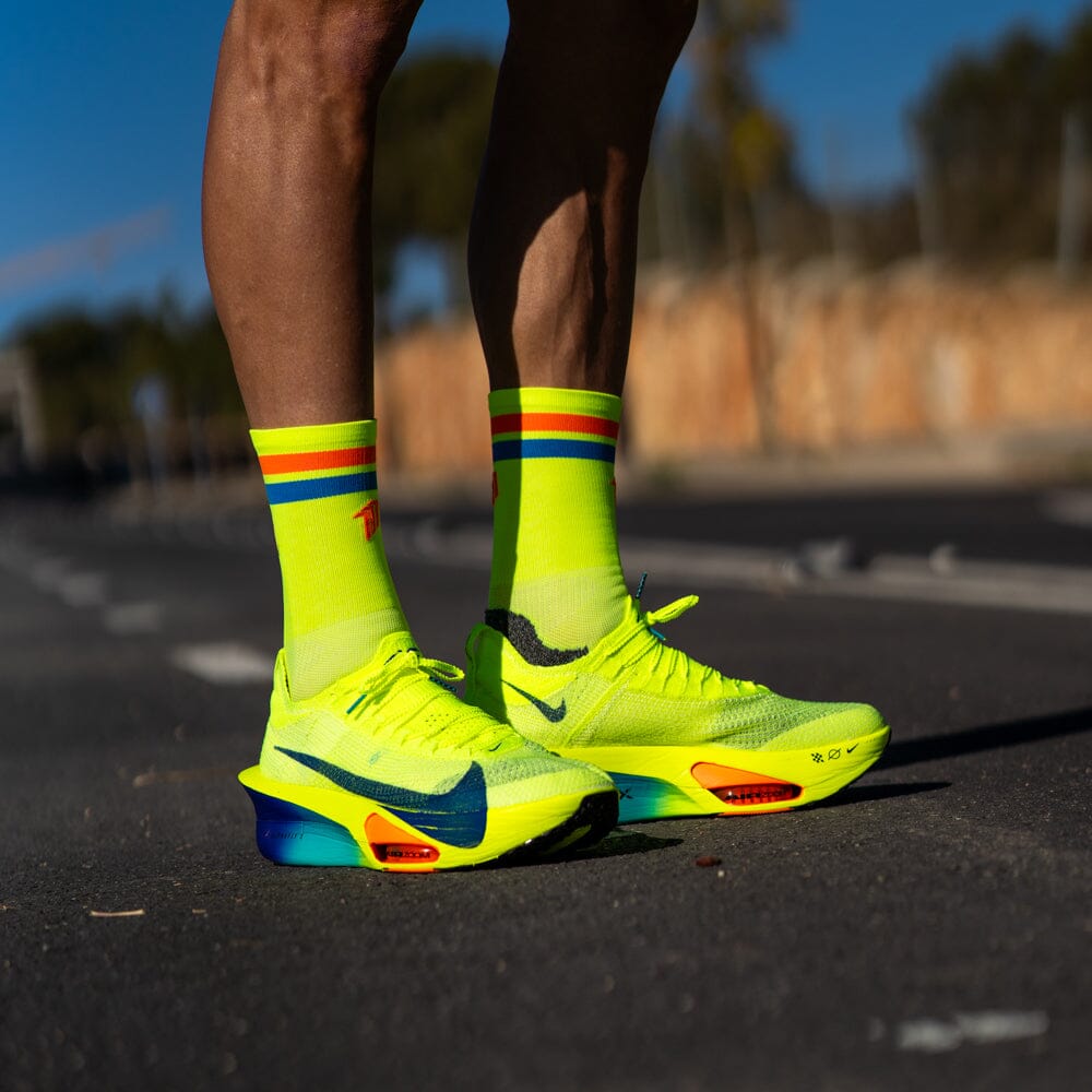 SPORCKS Pro Yellow - Running Ultralight Socks 