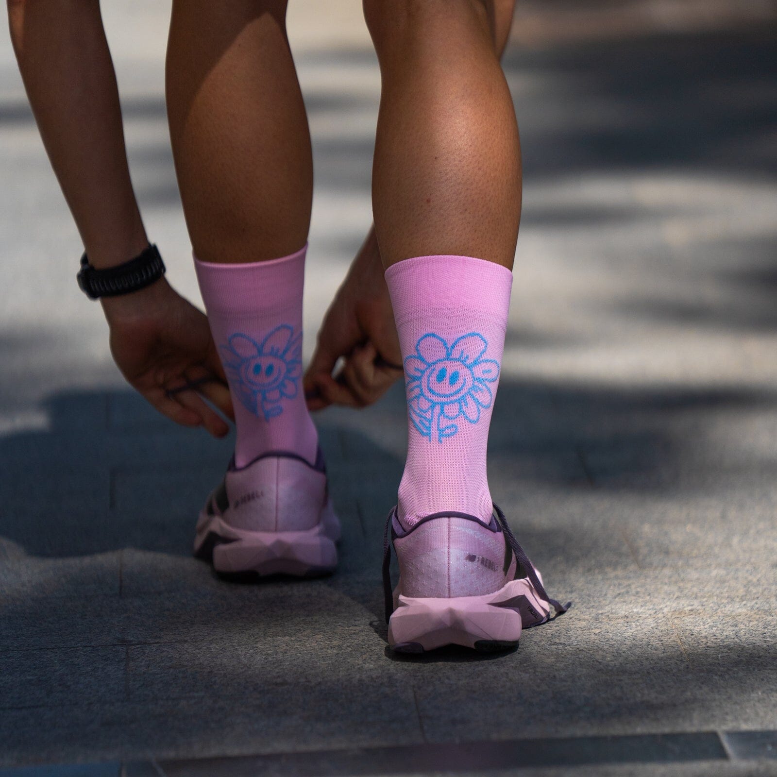 SPORCKS Happy Day Pink - Running Socks 