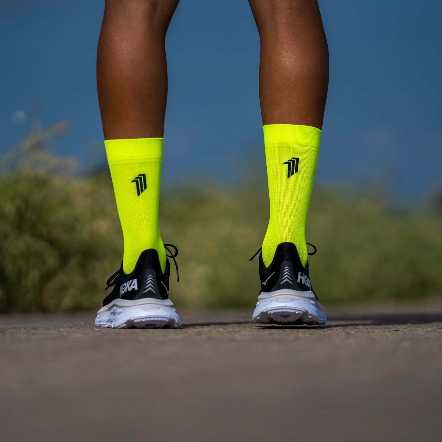 SPORCKS Seven Mile Yellow - Running Socks 