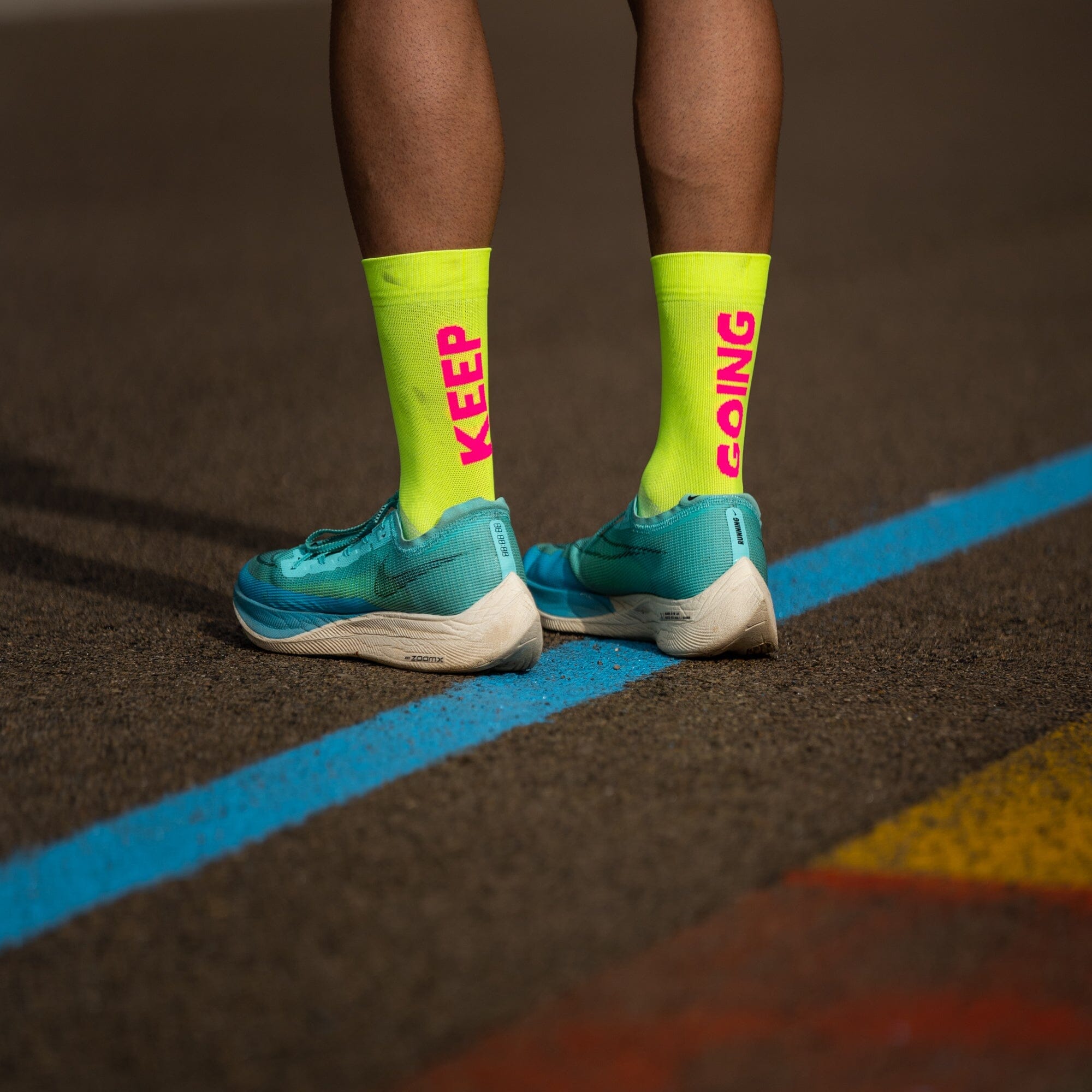 SPORCKS Keep Going Yellow - Running Socks 
