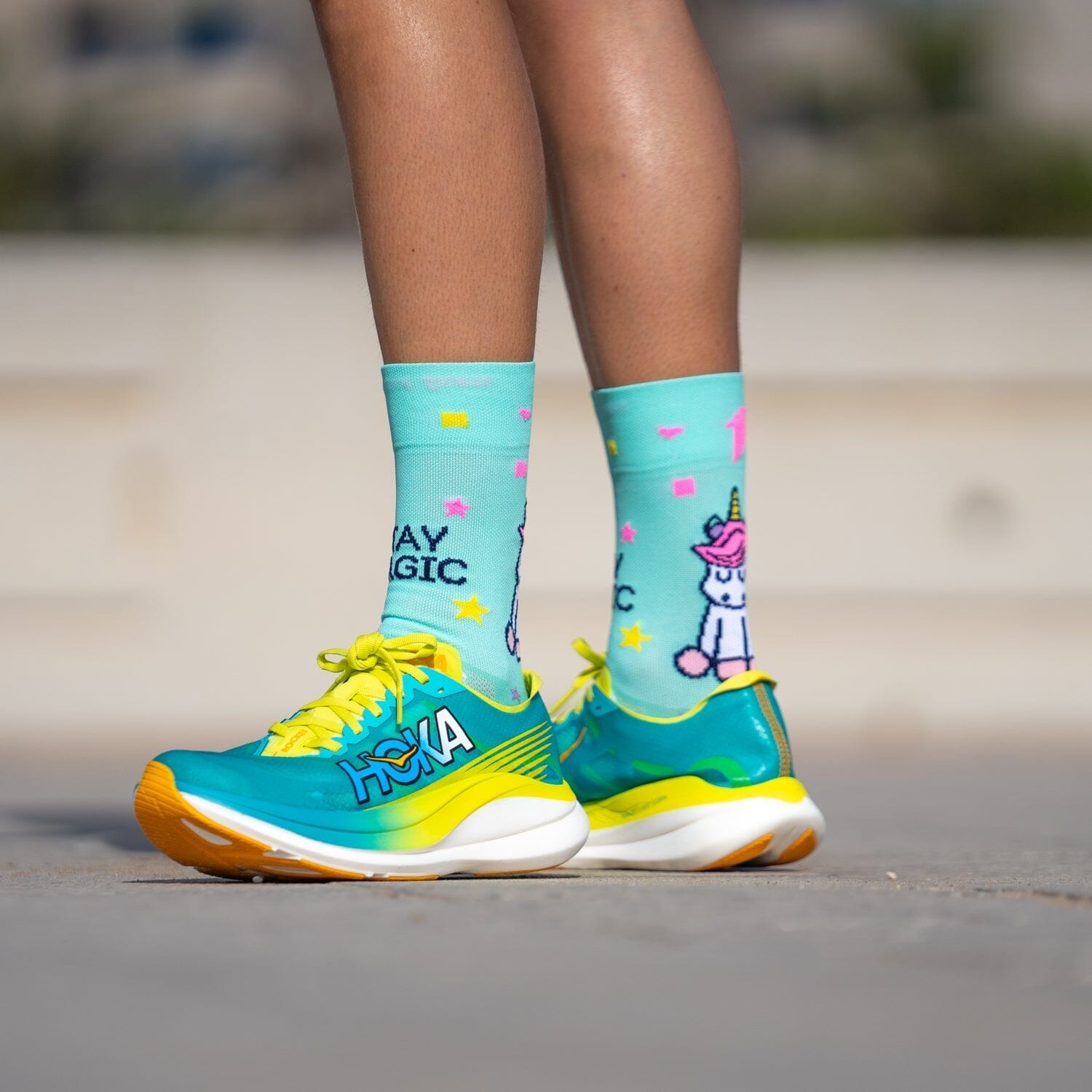 SPORCKS Stay Magic - Running Socks Green XS 35-37 