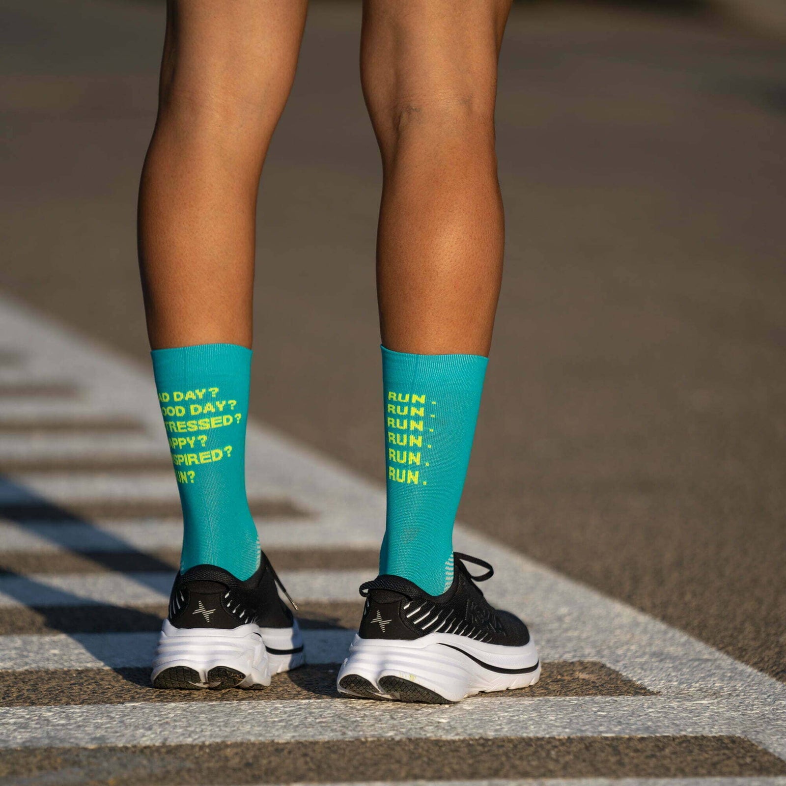 SPORCKS Just Run Green - Running Socks Blue XS 35-37 