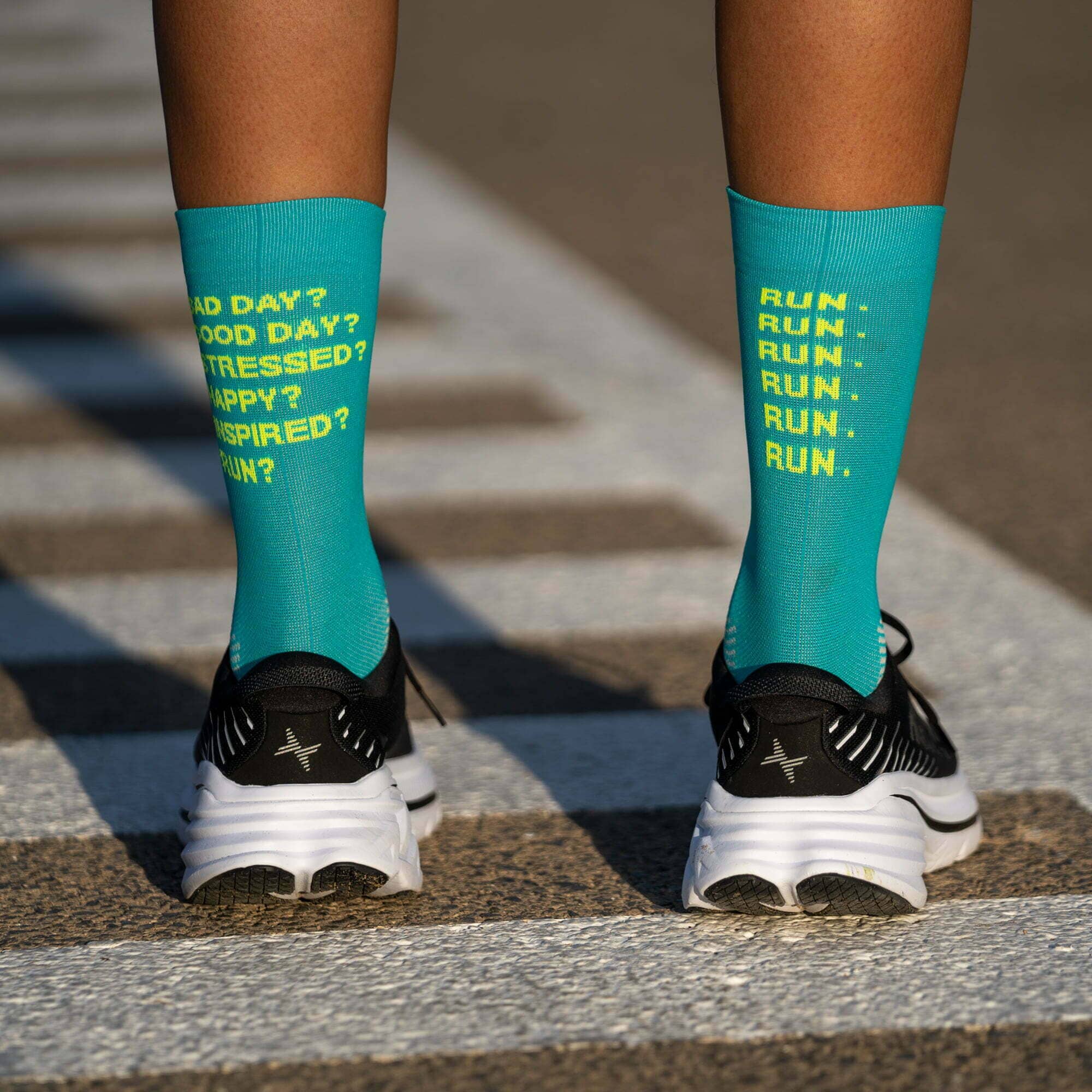 SPORCKS Just Run Green - Running Socks 