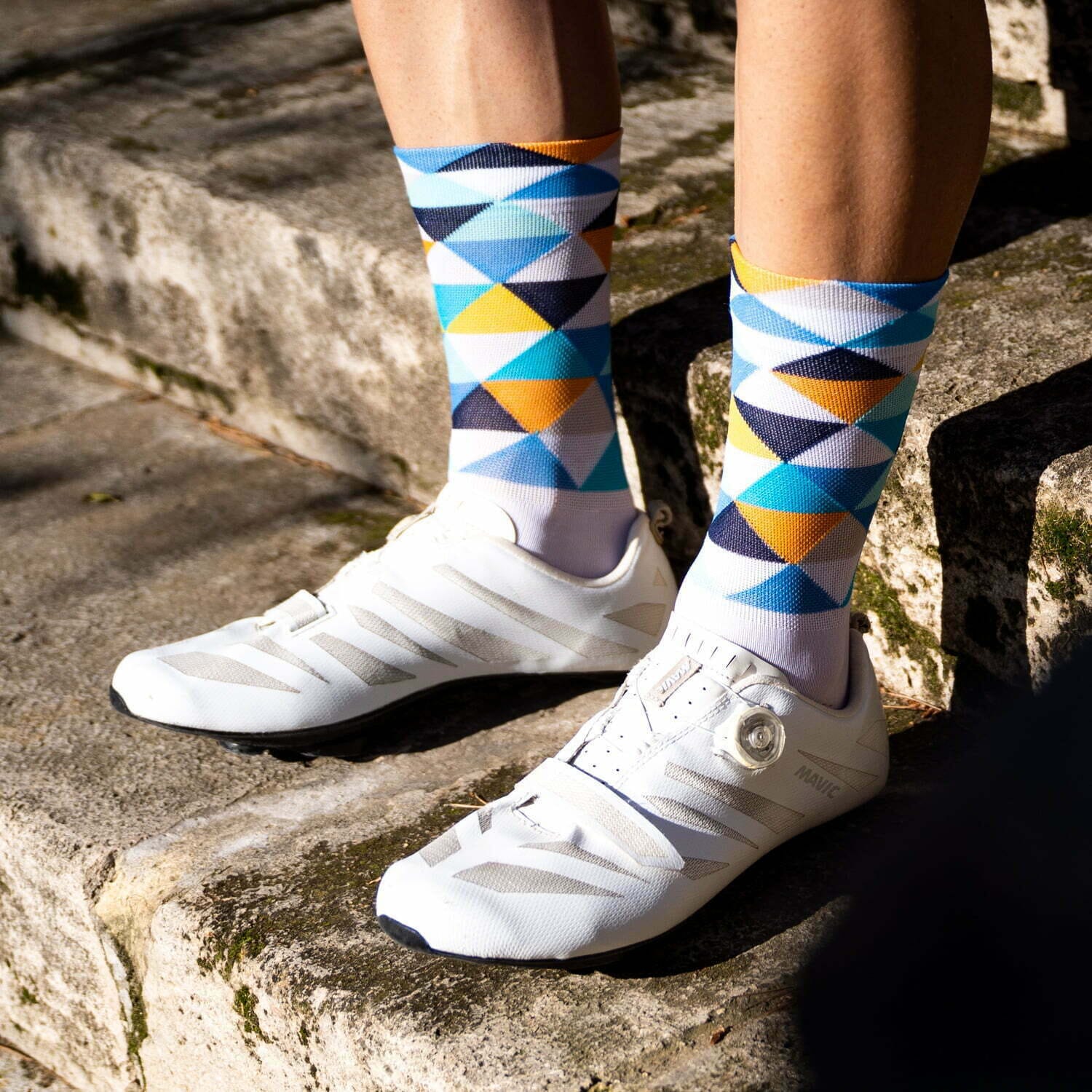 SPORCKS Coll De Rates Blue - Cycling Socks 