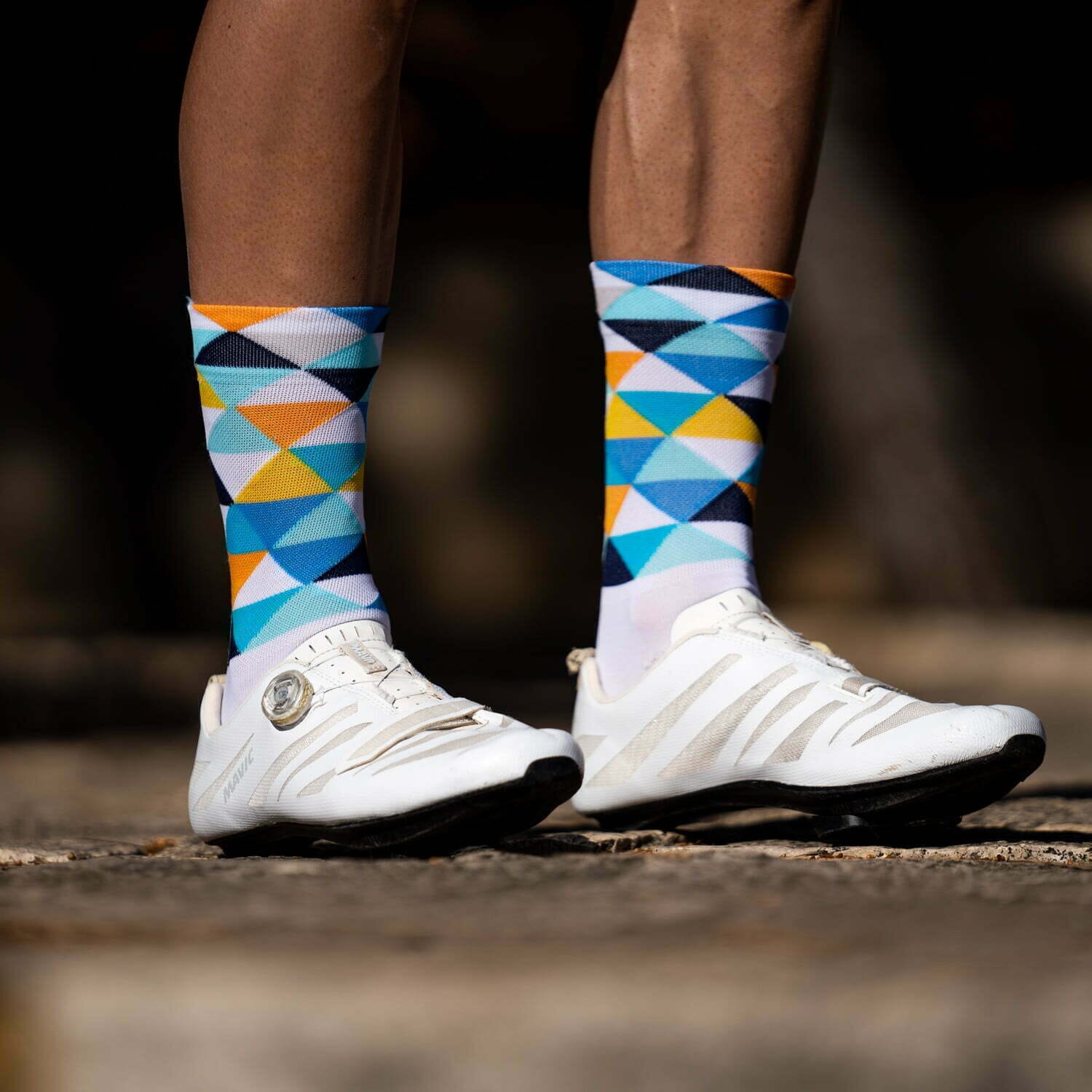 SPORCKS Coll De Rates Blue - Cycling Socks 