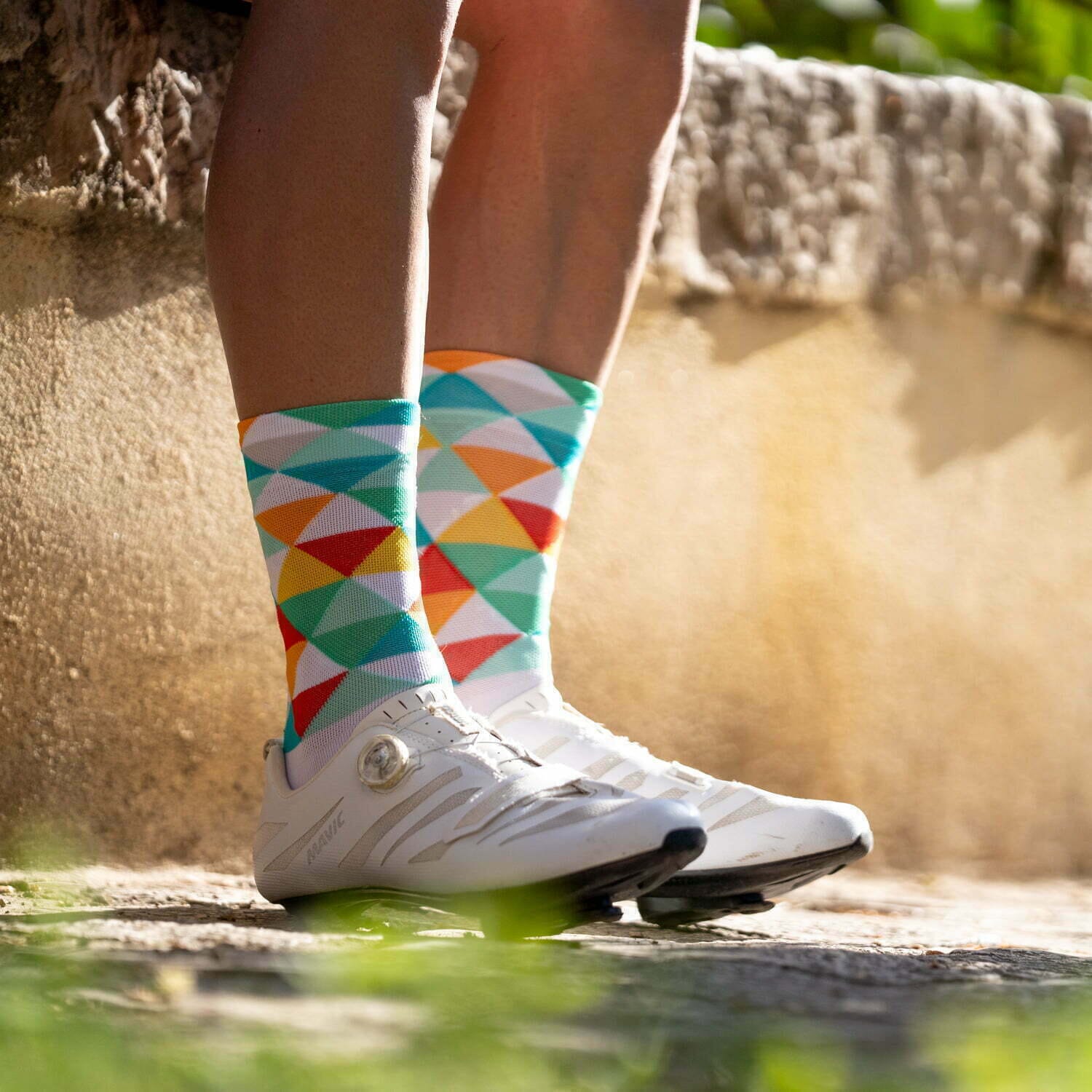SPORCKS Coll De Rates Green - Cycling Socks 