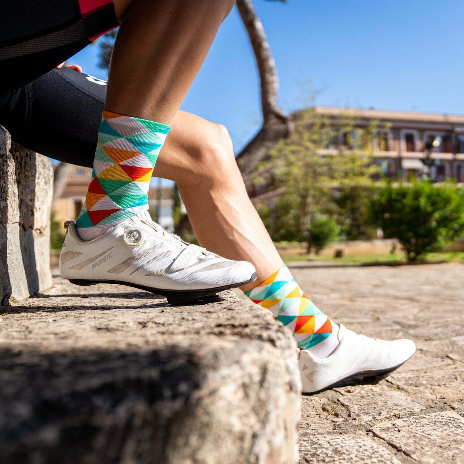 SPORCKS Coll De Rates Green - Cycling Socks 