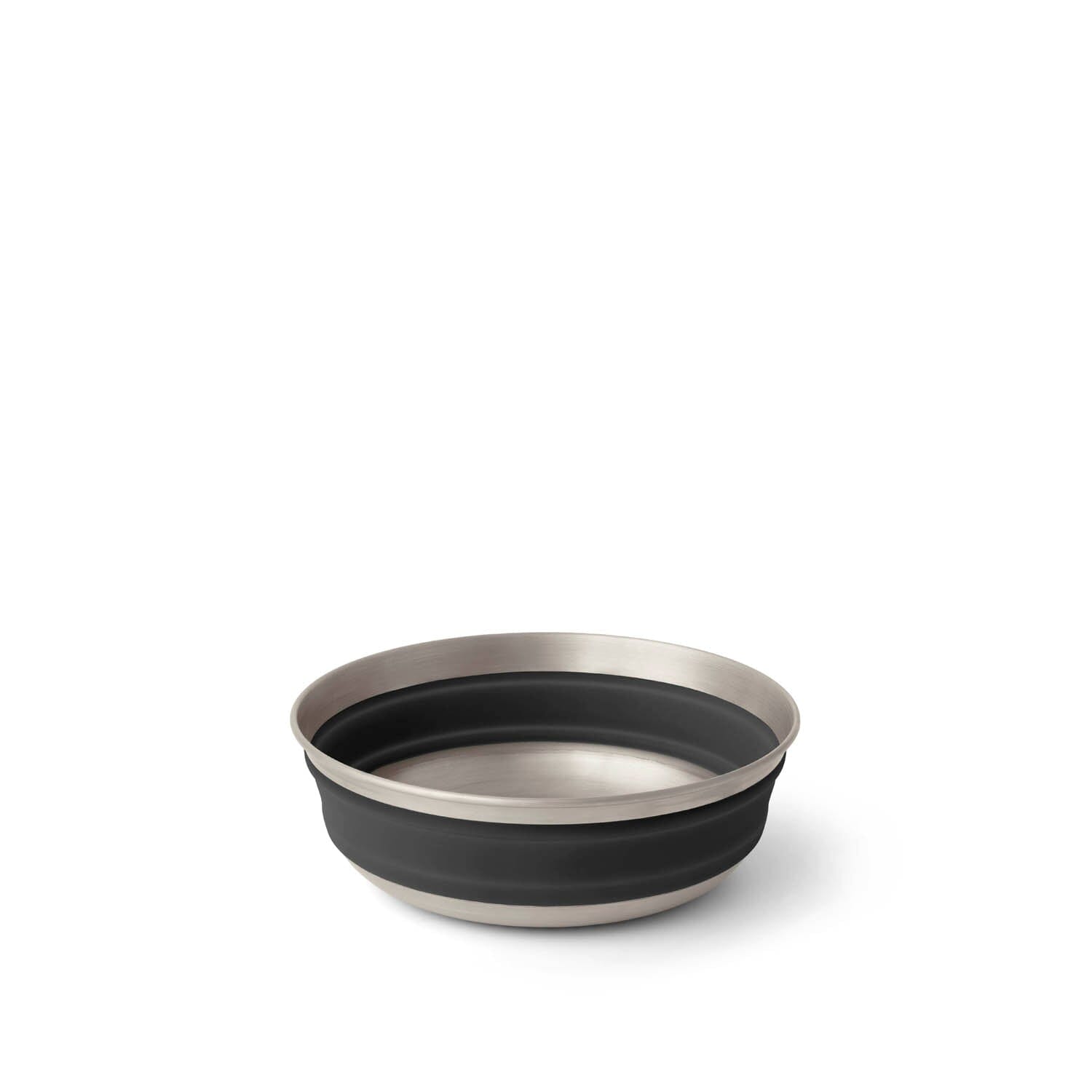 Sea To Summit Detour Stainless Steel Collapsible Bowl Beluga Black/Stainless Medium 