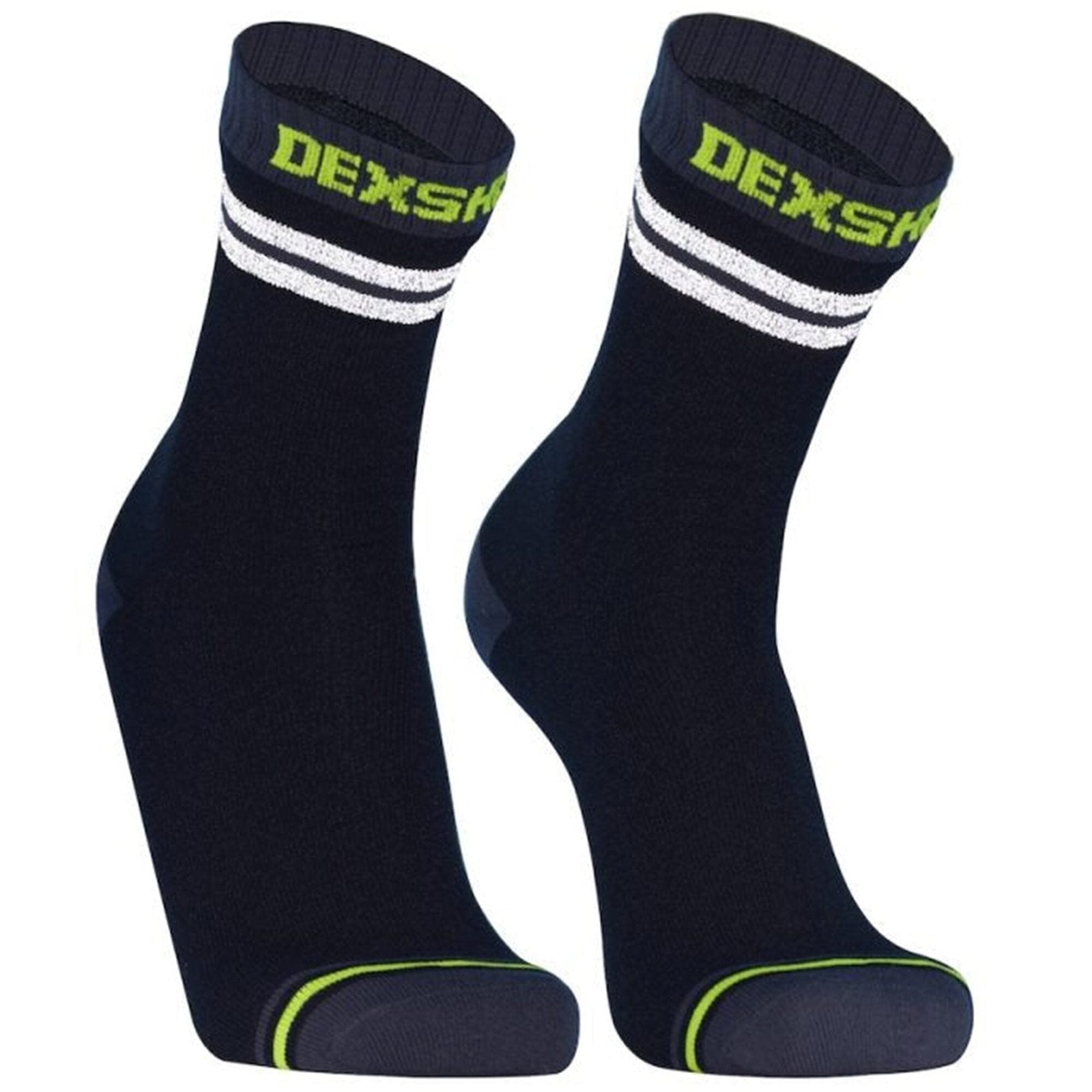 DexShell Waterproof Pro Visibility Cycling Socks Black/Grey S 