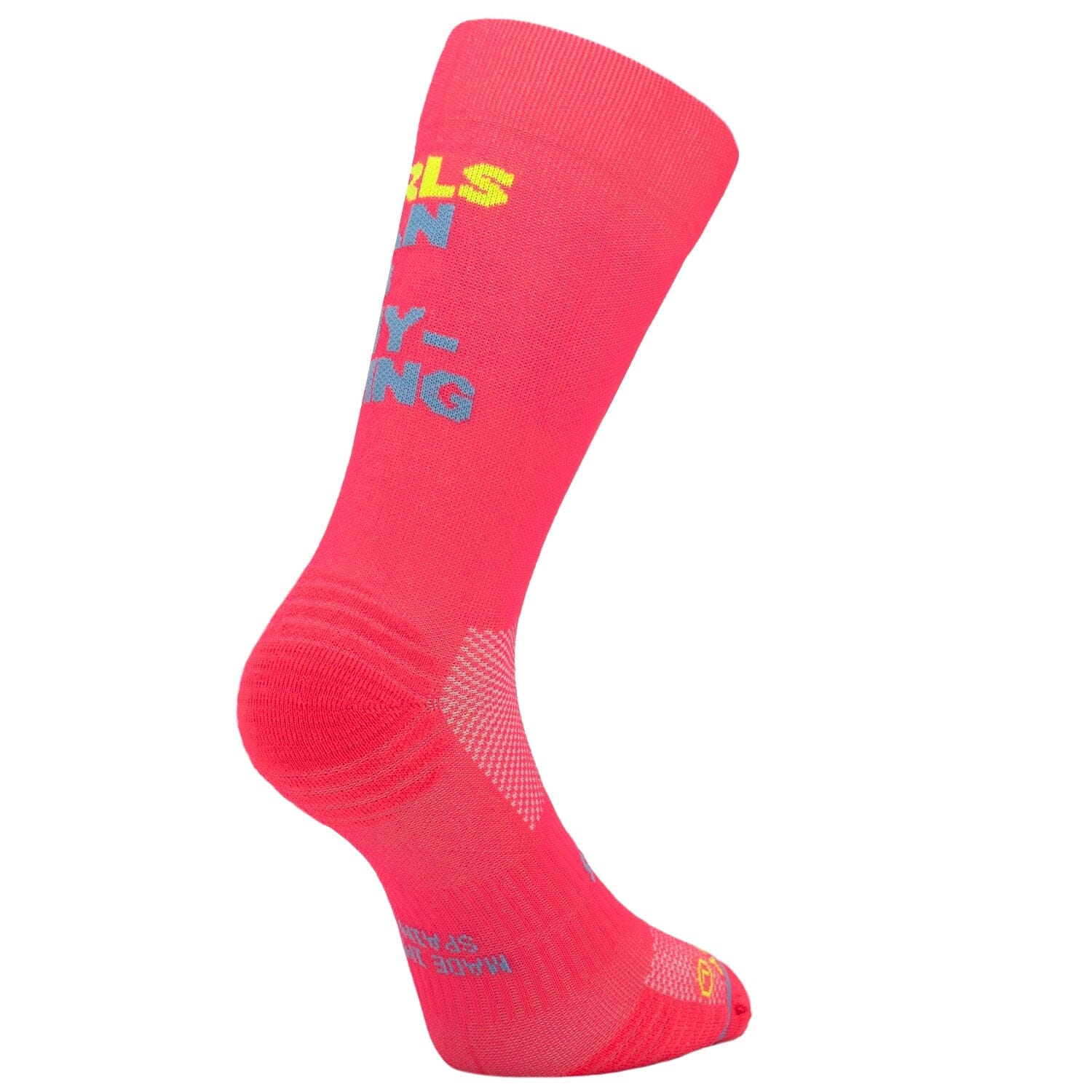 SPORCKS Girls Can Do Diva Pink - Running Socks Pink XS 35-37 