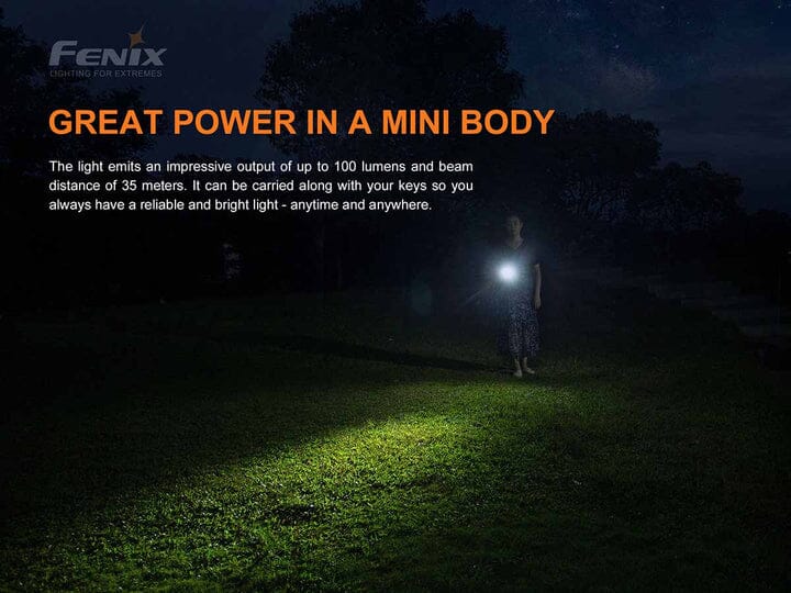 Fenix E01 V2.0 AAA Flashlight Black 