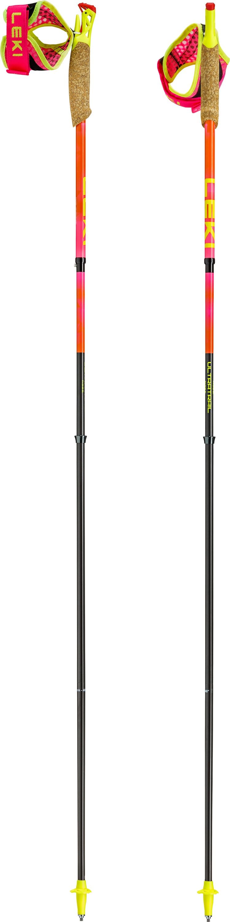 LEKI Ultratrail FX.One Superlite Hiking Poles 2026 (1 Pair) Neon Pink/Pastelloarange/Neon Yellow 105cm 