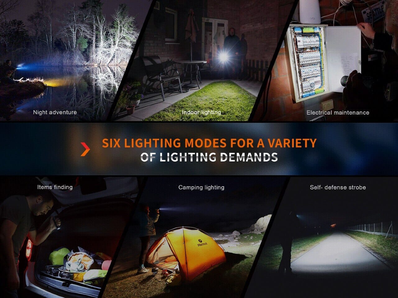 Fenix E35R SST70 Cool White LED Flashlight 