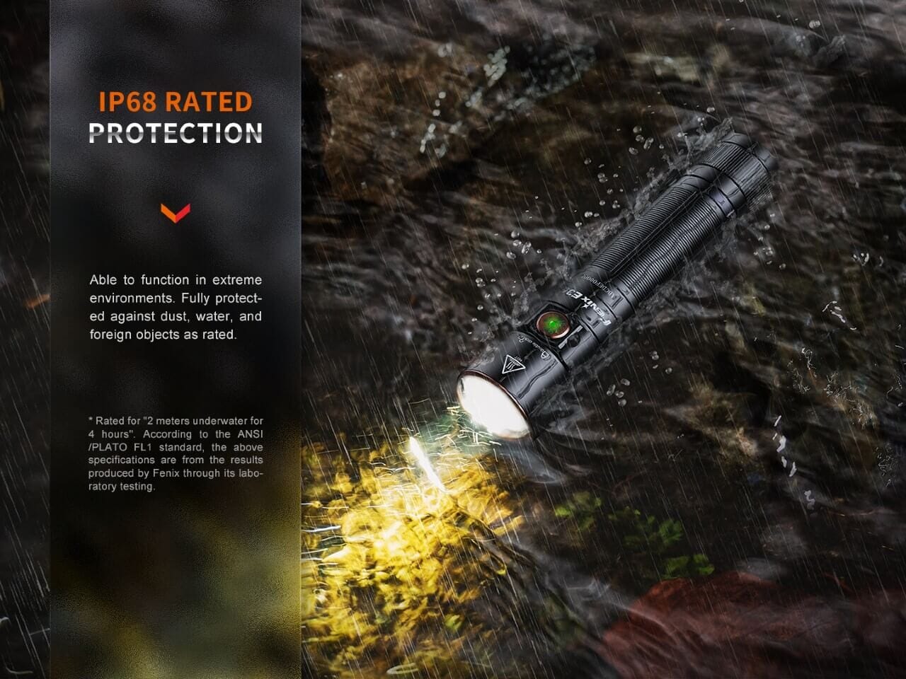 Fenix E35R SST70 Cool White LED Flashlight 