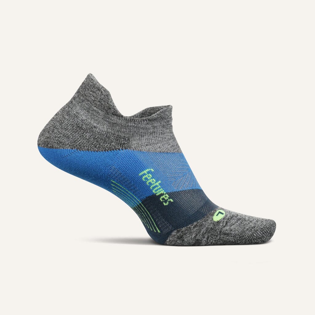Feetures Elite Ultra Light No Show Tab Socks Gravity Gray Medium 