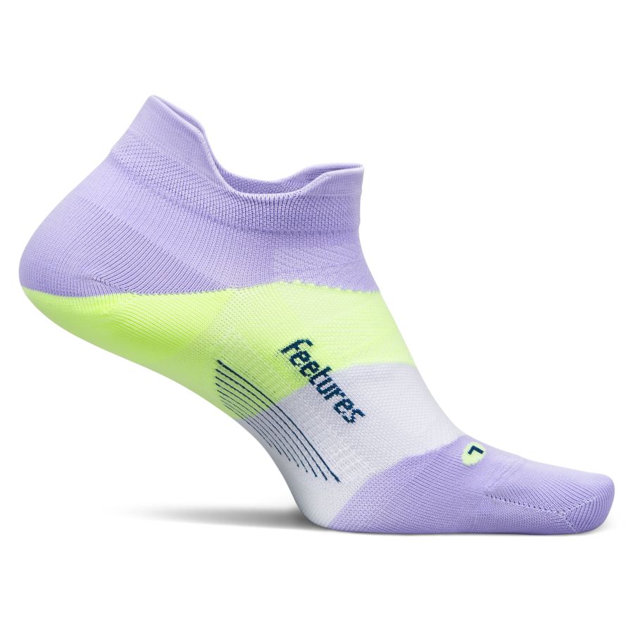 Feetures Elite Ultra Light No Show Tab Socks - Lavender Rush