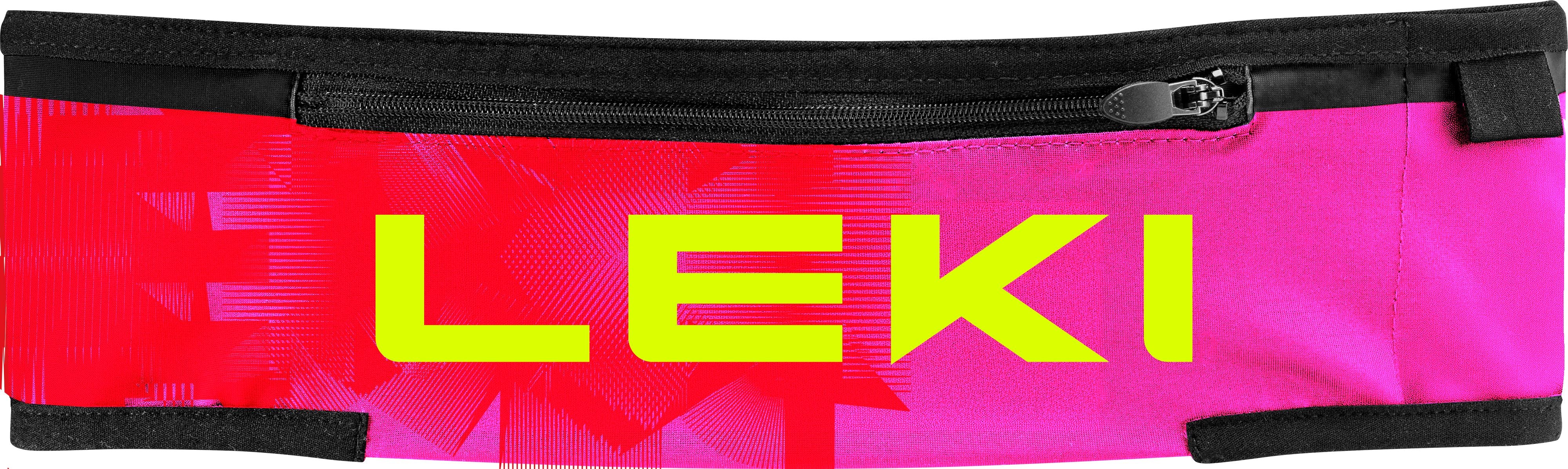 LEKI Trail Running Pole Belt Neon Pink/Bright Red/Neon Yellow S-M 