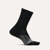 Feetures Elite Light Cushion Mini Crew Socks Black Small 