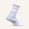 Feetures Elite Light Cushion Mini Crew Socks Lilac High Top Stripe Small 