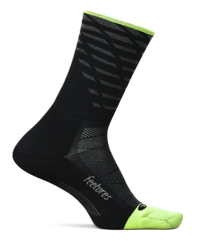 Feetures Elite Light Cushion Mini Crew Socks Tempo Black Small 