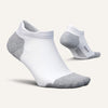 Feetures Elite Max Cushion No Show Tab Socks White Small 